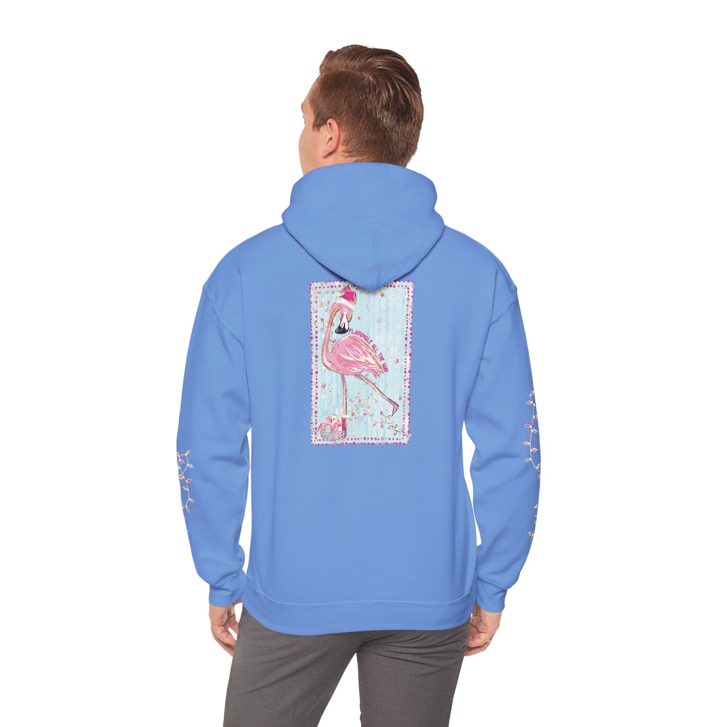 Flamingo Flamingle All The Way Hoodie - Gildan