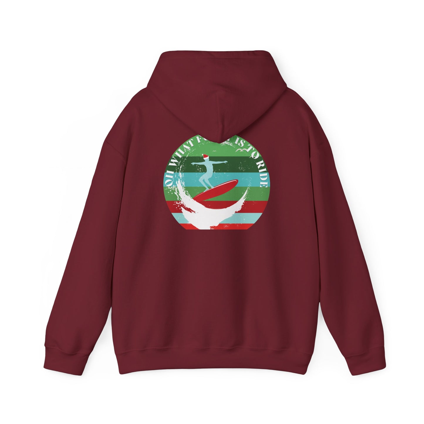 Adult Christmas Surf Hoodie - Gildan