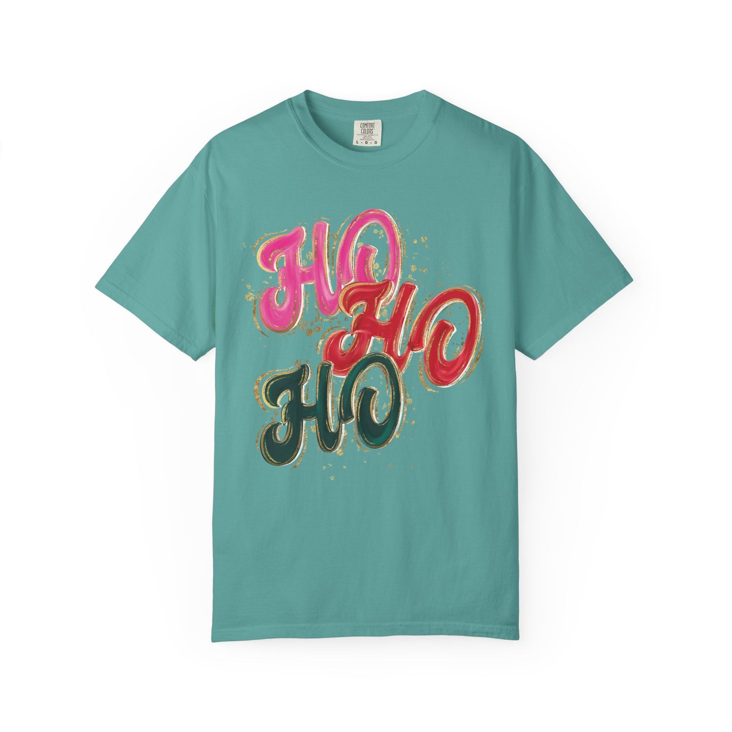 Ho Ho Ho Christmas Tee- Comfort Colors