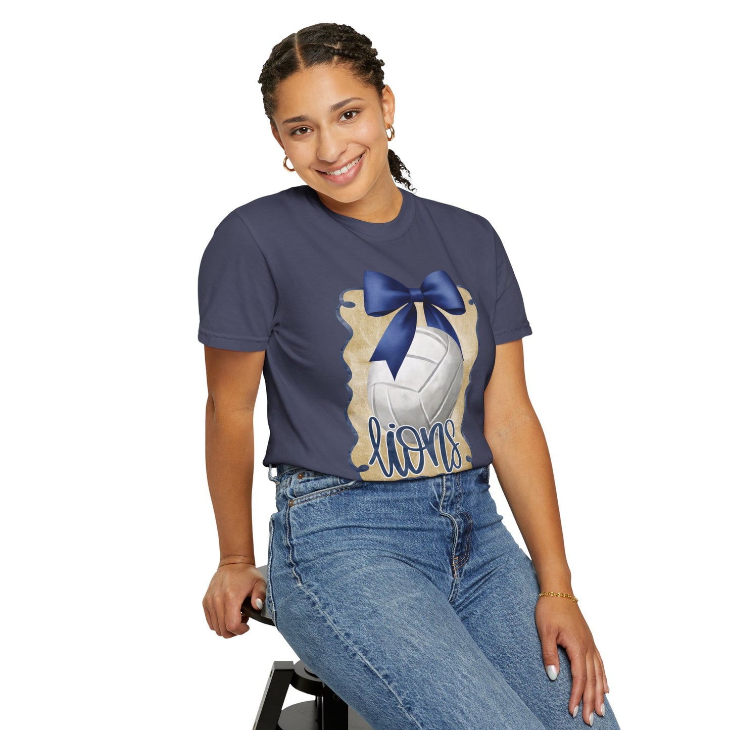 Adult Foley Lions Volleyball Tee - Comfort Colors
