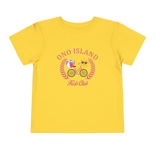 Ono Island Kids Club Toddler Pink Tee - Bella Canvas