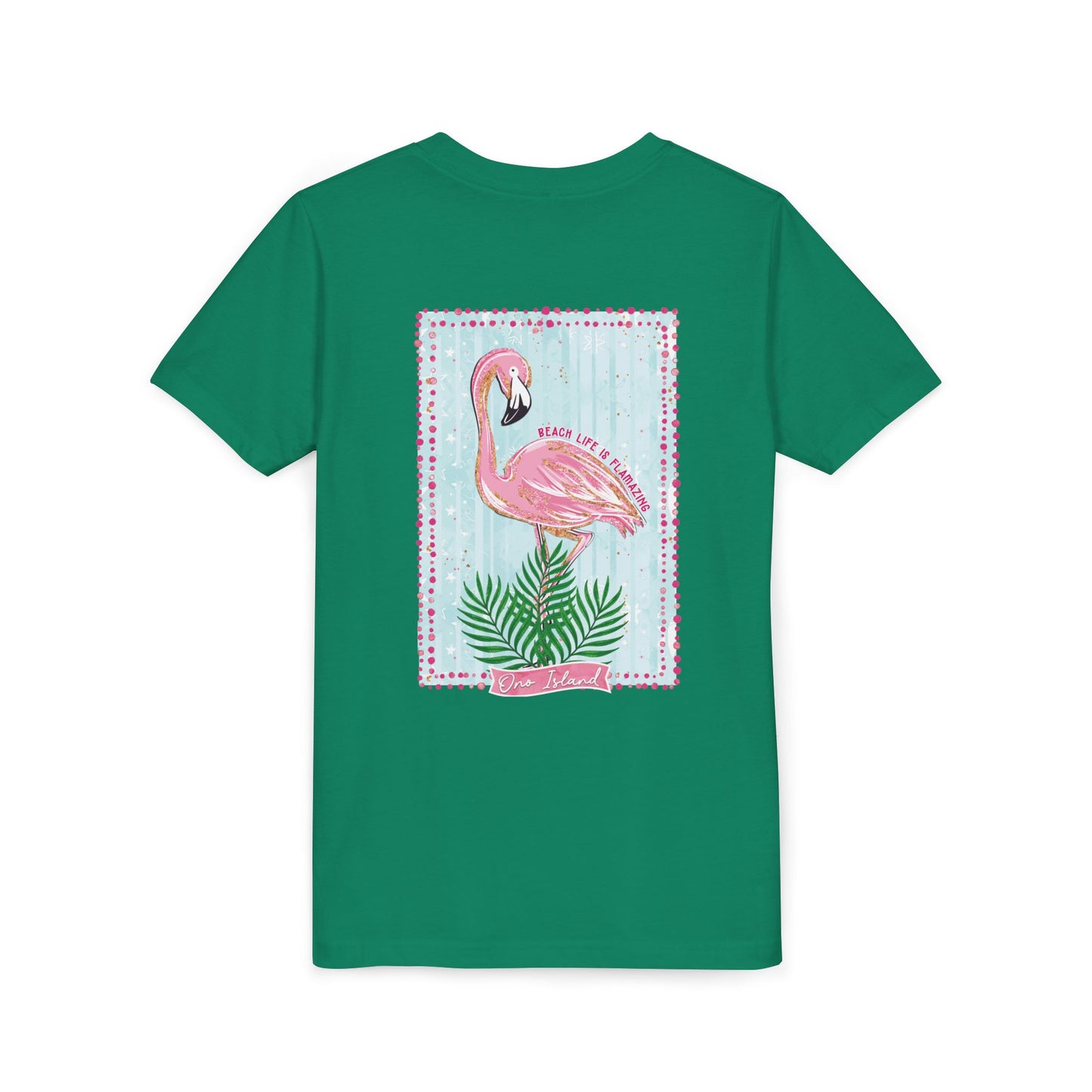 Beach Life is Flamazing Flamingo Tee - Bella Canvas