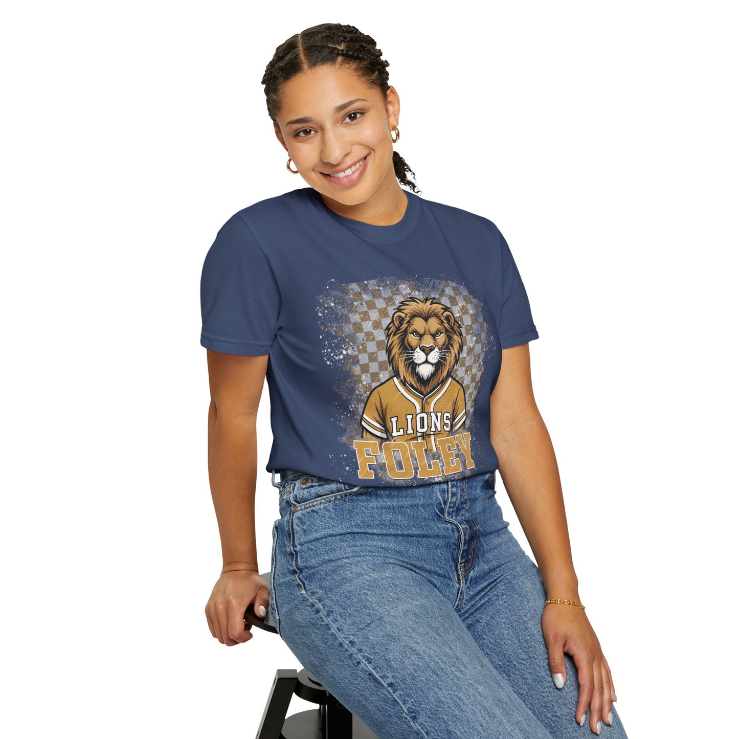 Foley Lions Grunge T-shirt - Comfort Colors
