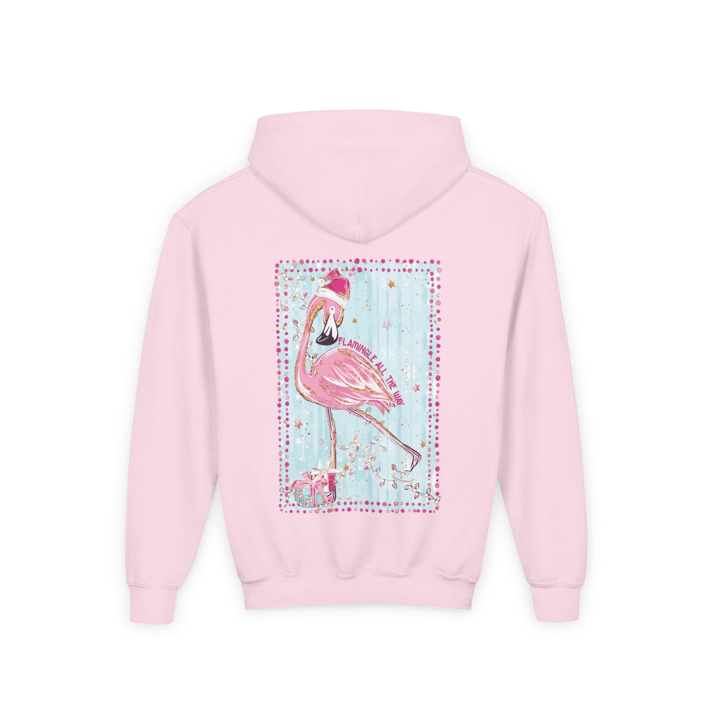 Flamingle All The Way Flamingo Hoodie - Gildan