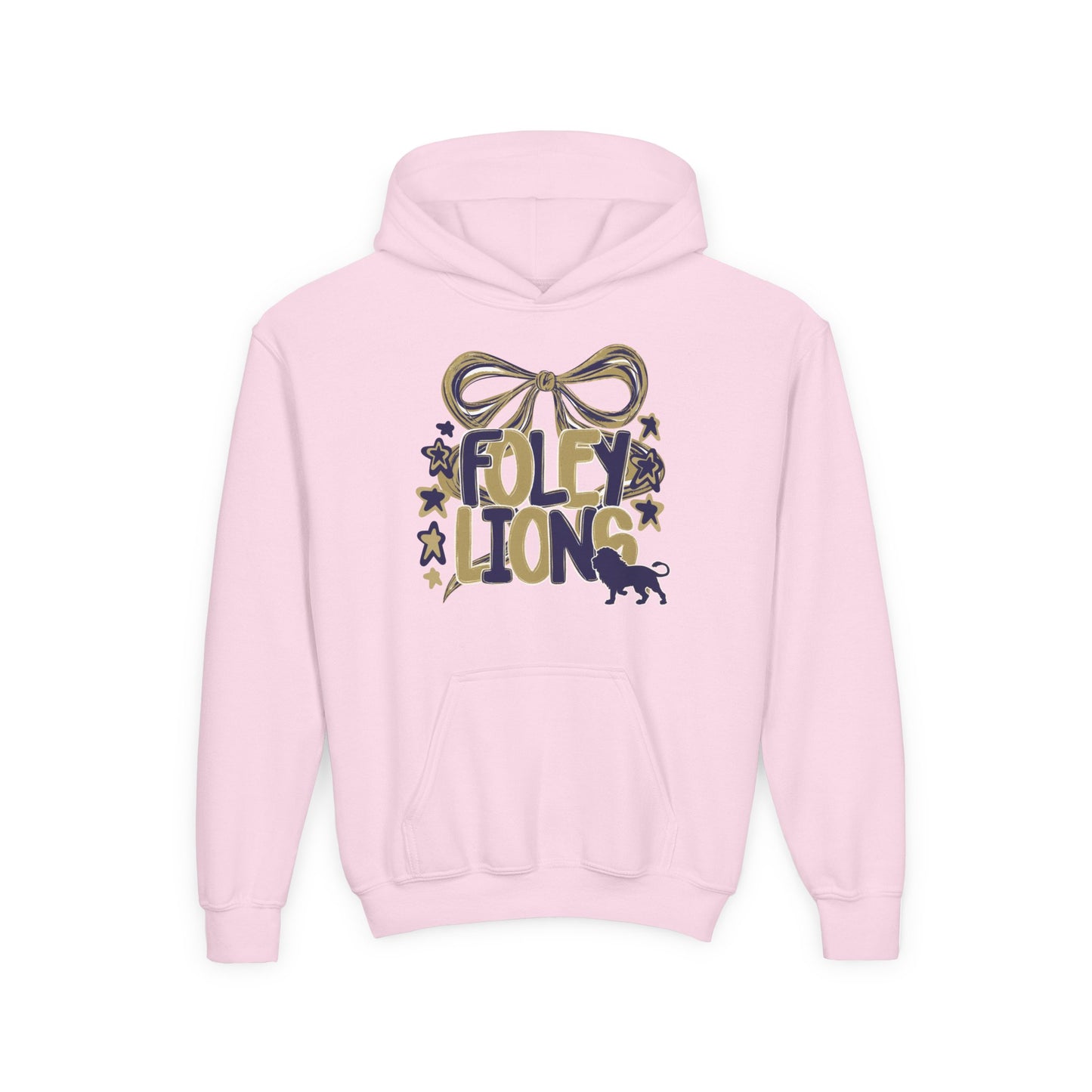 Foley Lions Bow Hoodie - Gildan