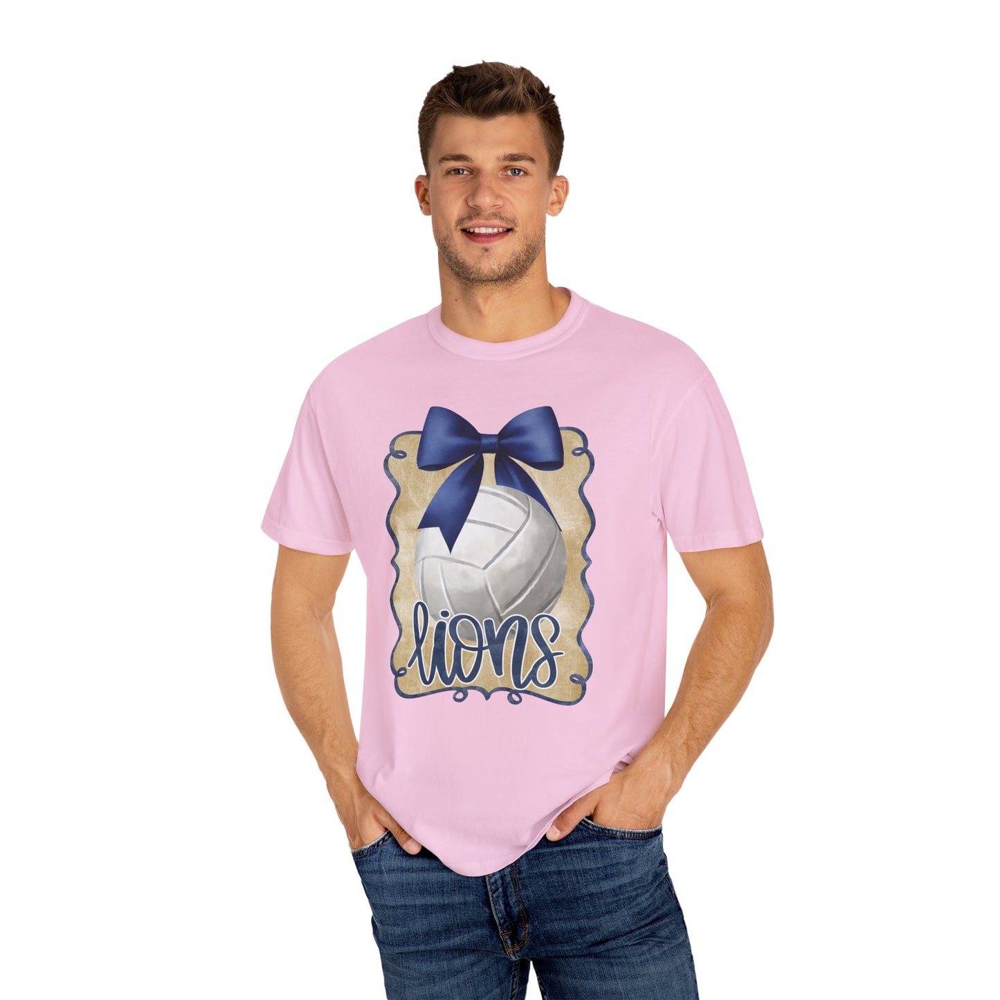 Adult Foley Lions Volleyball Tee - Comfort Colors