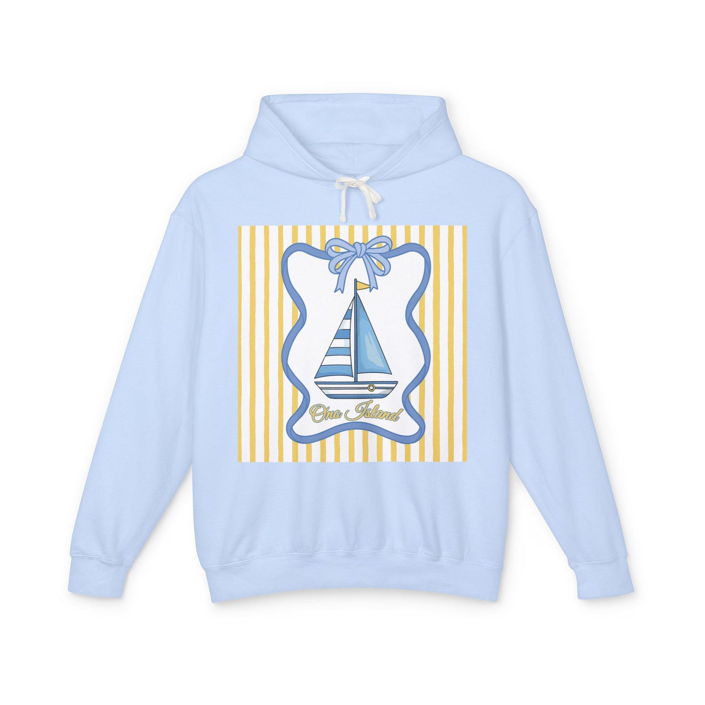 Adult Coquette Sailboat Hooded Sweatshirt - Comfort Colors
