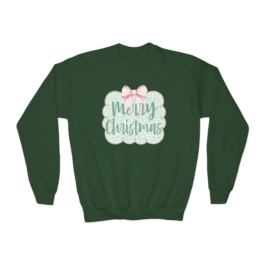 Merry Christmas Youth Sweatshirt - Gildan