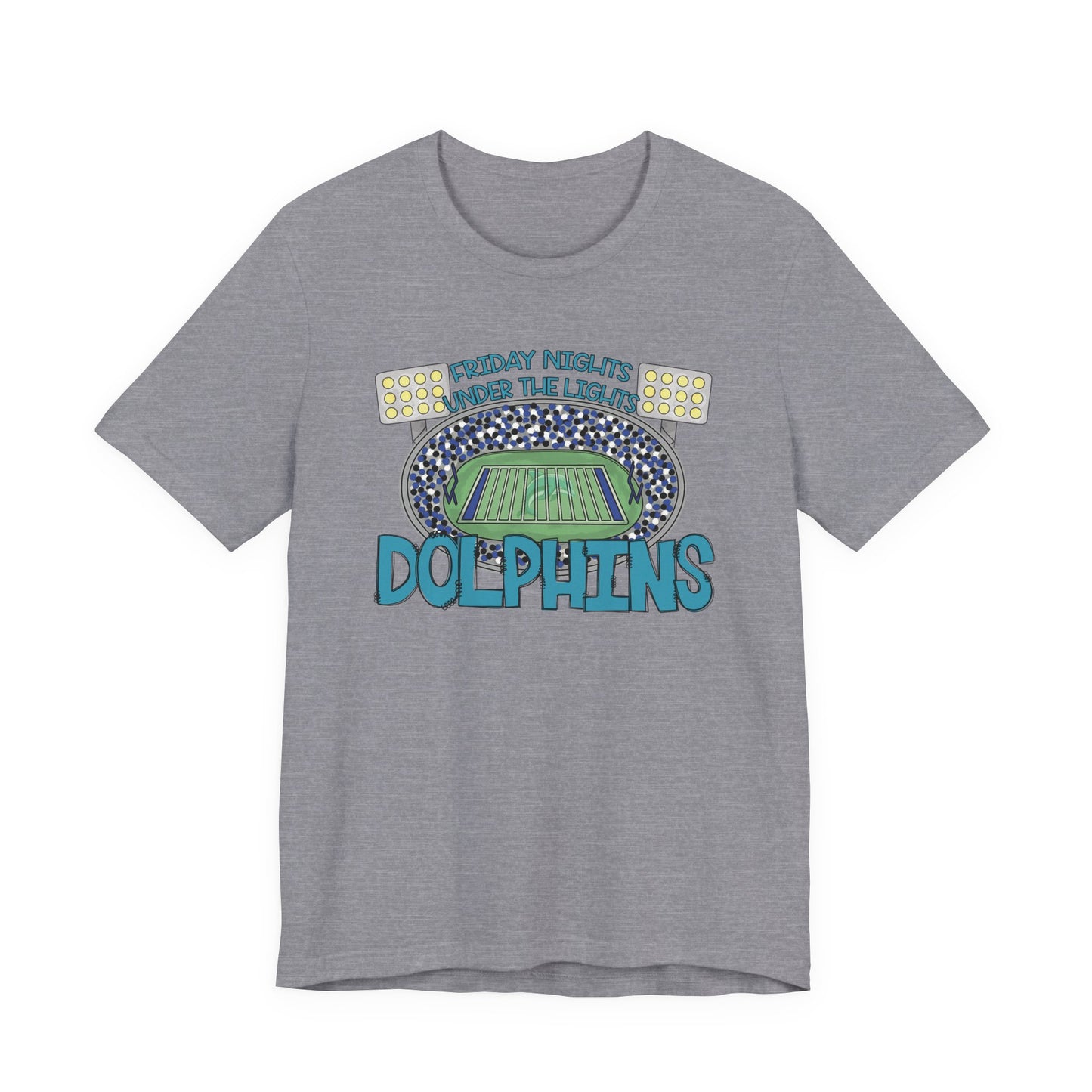 Adult Dolphins Friday Nights Under the Lights Tee