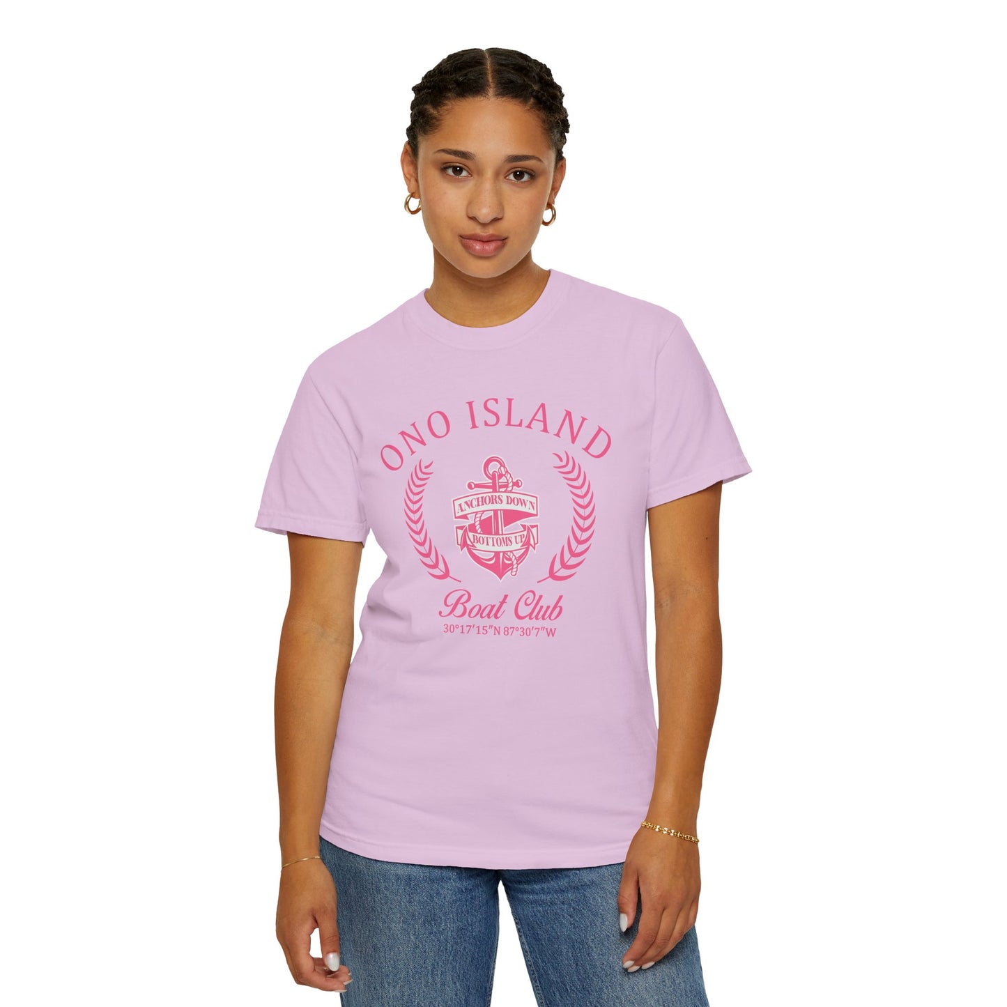 Ono Island Pink Boat Club - Comfort Colors