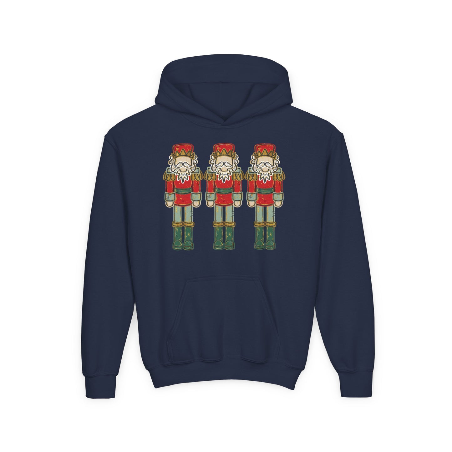 Red/Green Nutcracker Hoodie - Gildan