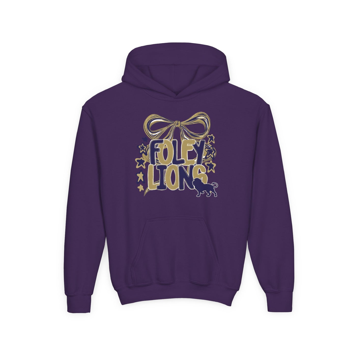 Foley Lions Bow Hoodie - Gildan