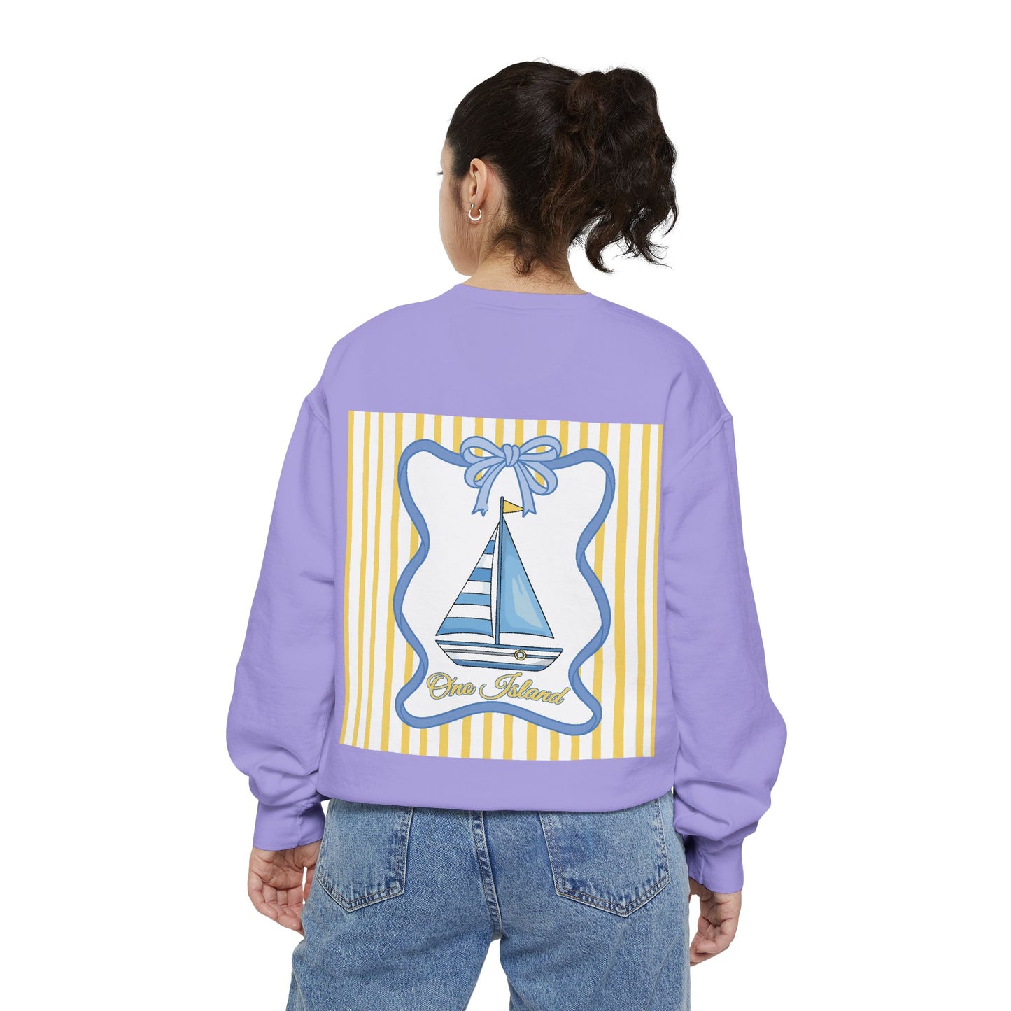 Adult Coquette Sailboat Sweatshirt - Comfort Colors
