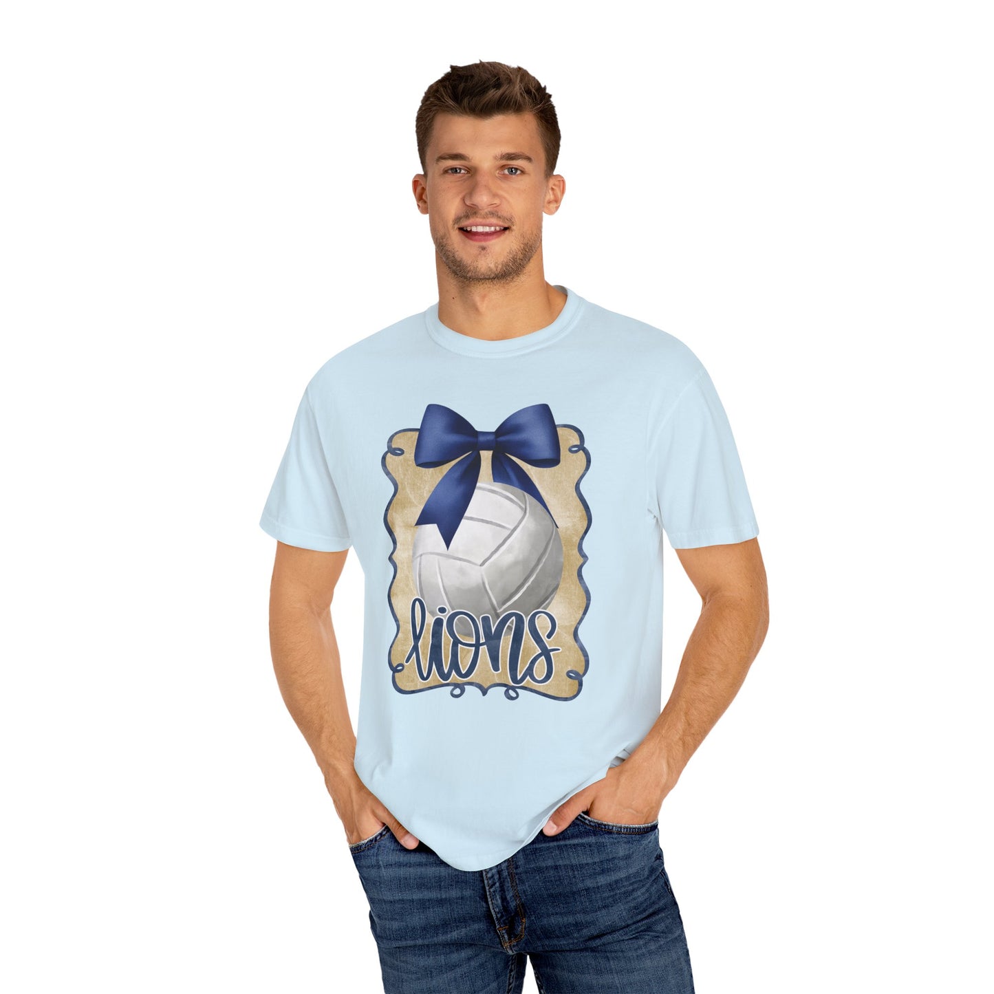 Adult Foley Lions Volleyball Tee - Comfort Colors
