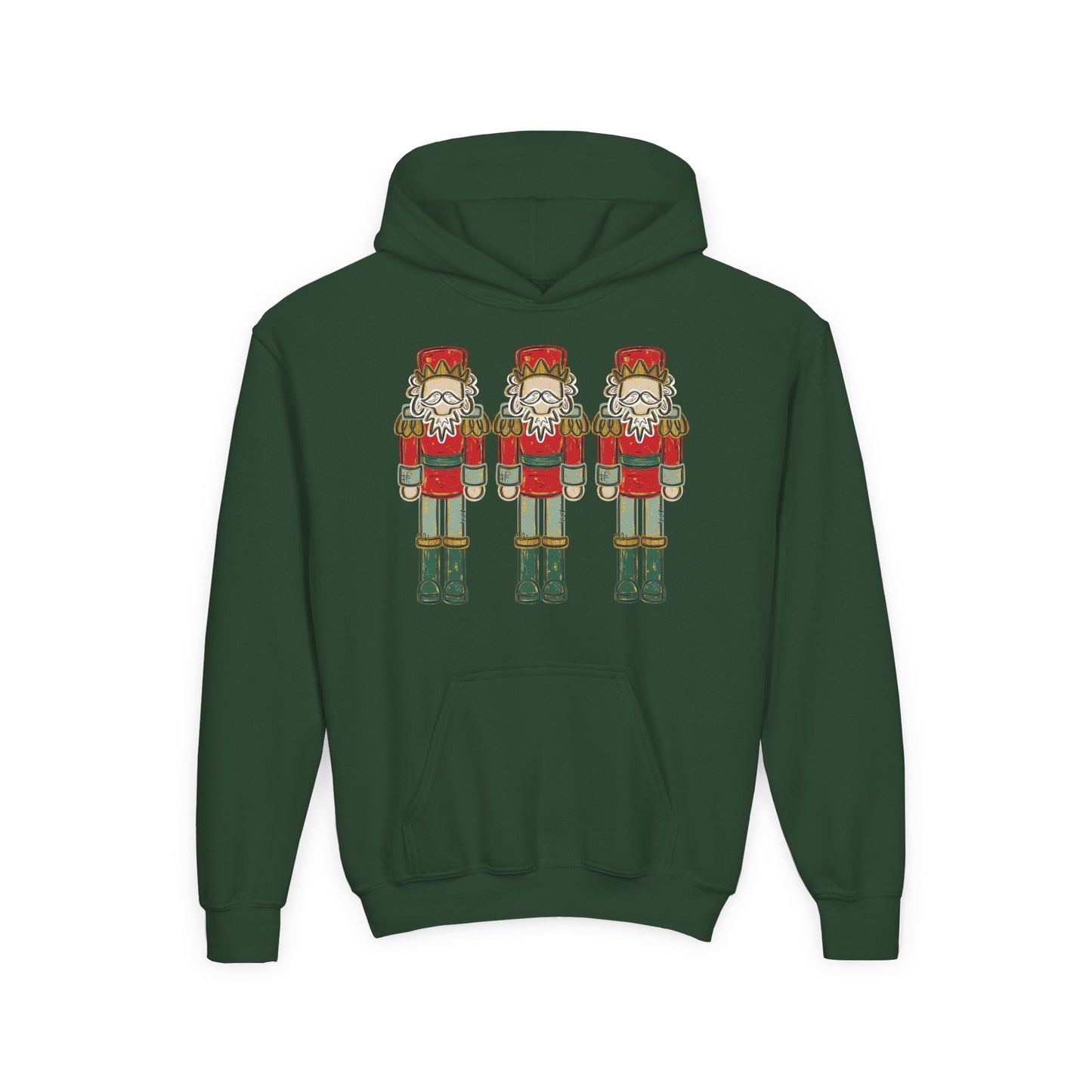 Red/Green Nutcracker Hoodie - Gildan