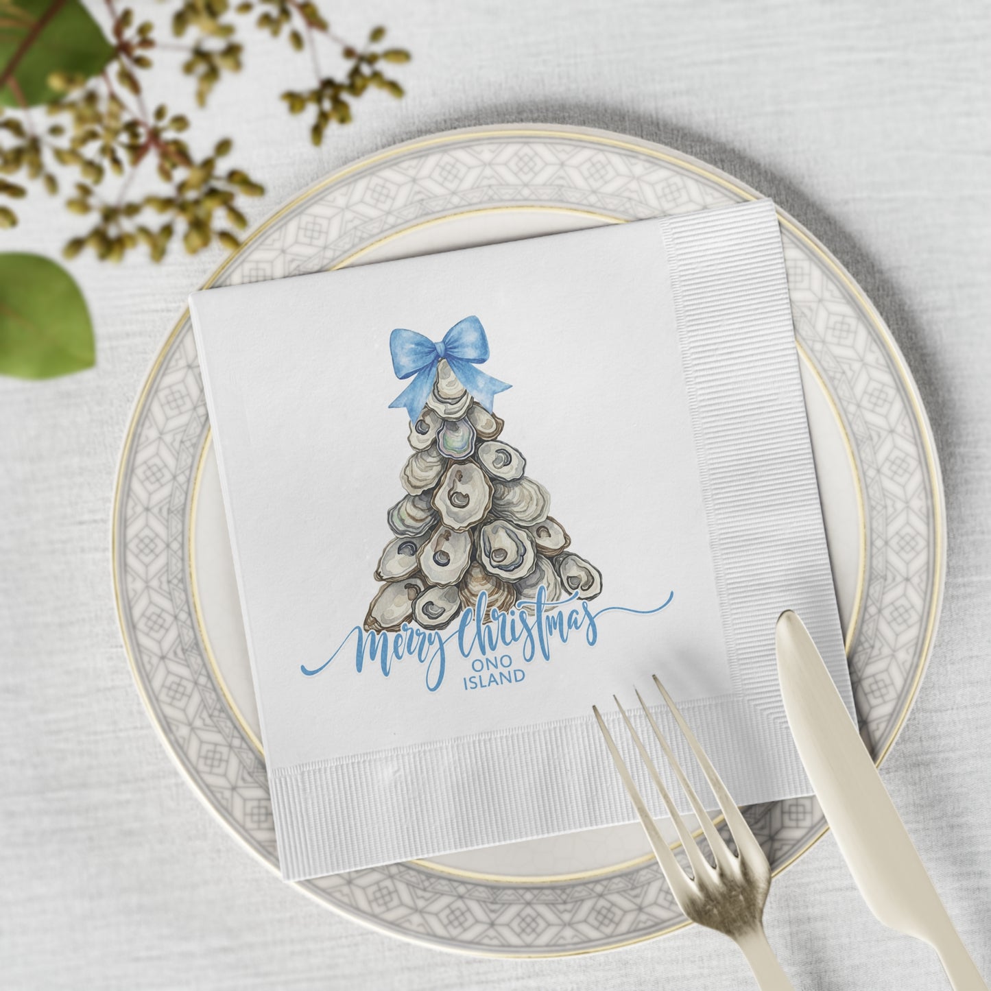 Festive Ono Oyster Tree Napkins