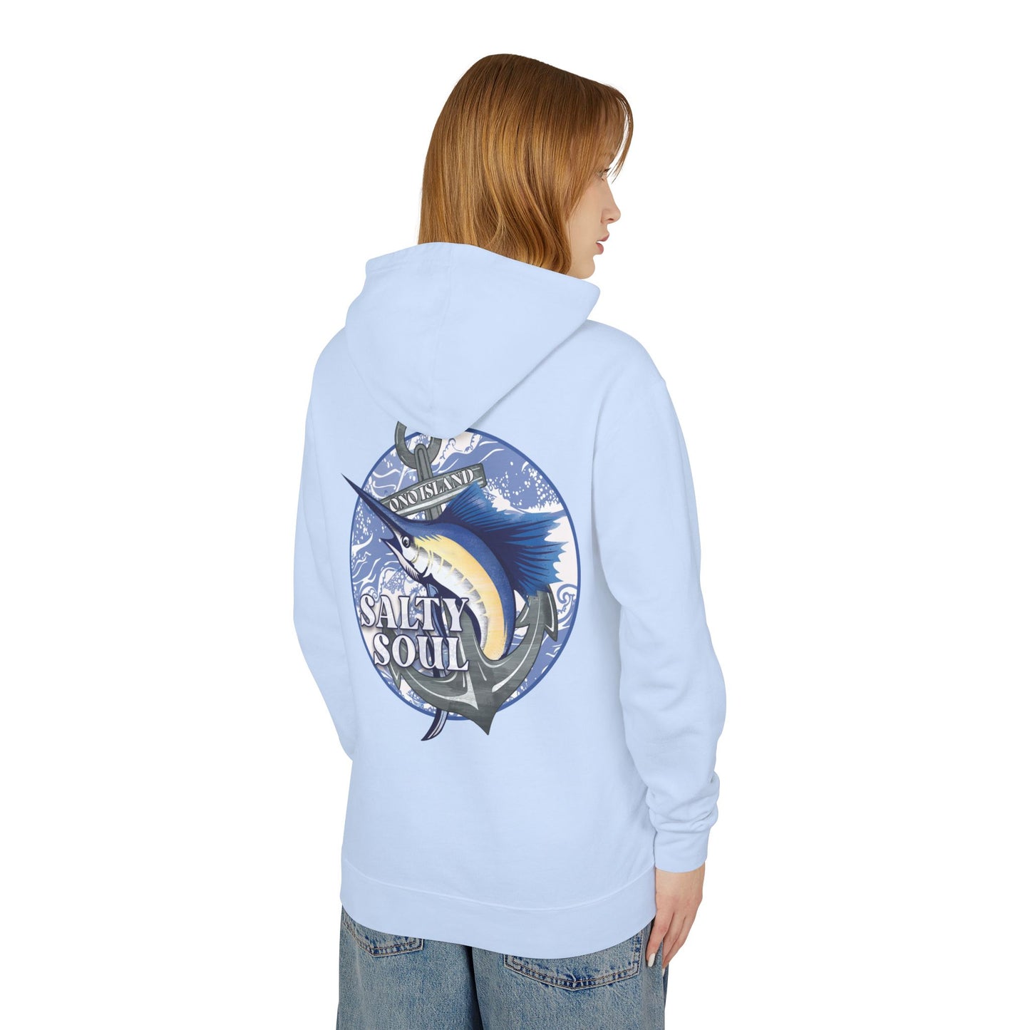 Adult Ono Island Salty Soul Pastels Hooded Sweatshirt - Comfort Colors