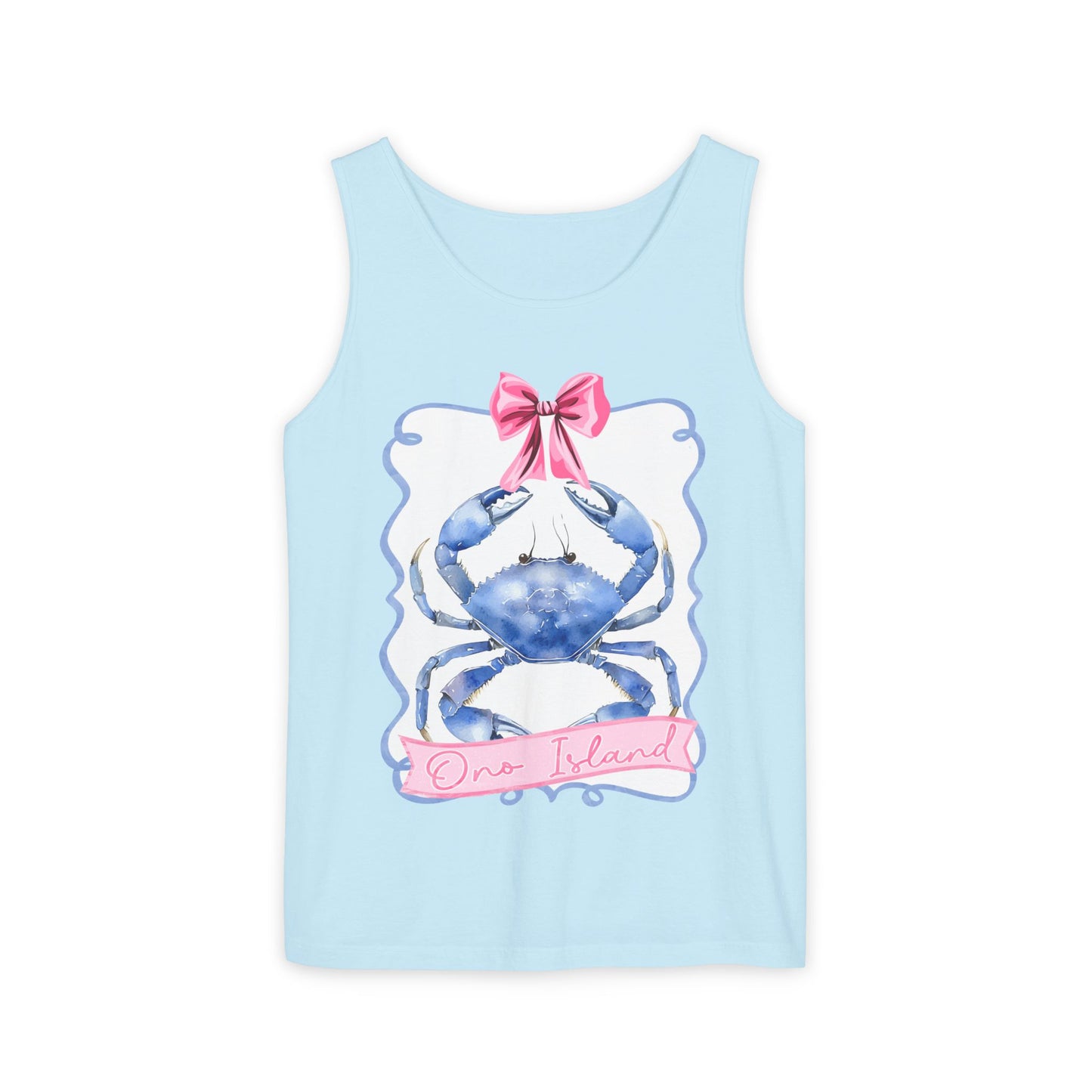 Ono Island Preppy Crab Tank Top - Comfort Colors