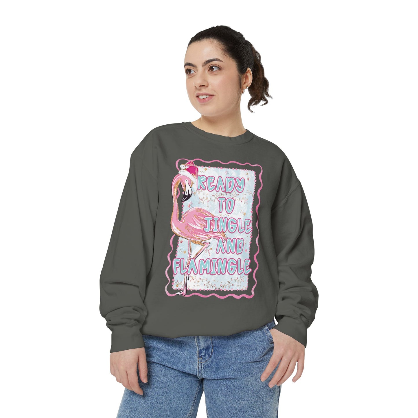 Flamingo Jingle & Flamingle Christmas Sweatshirt