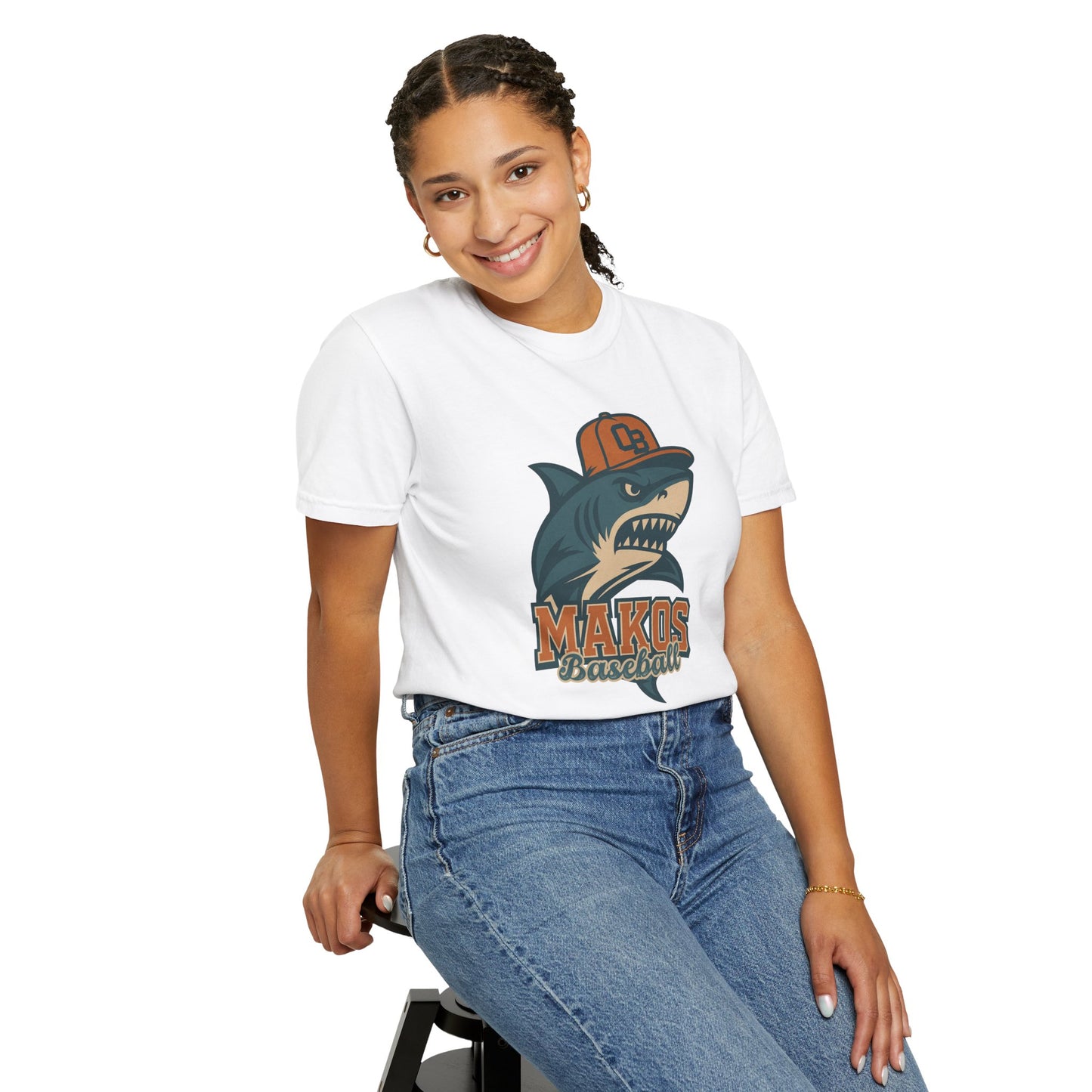 Adult Makos Baseball T-shirt - Comfort Colors