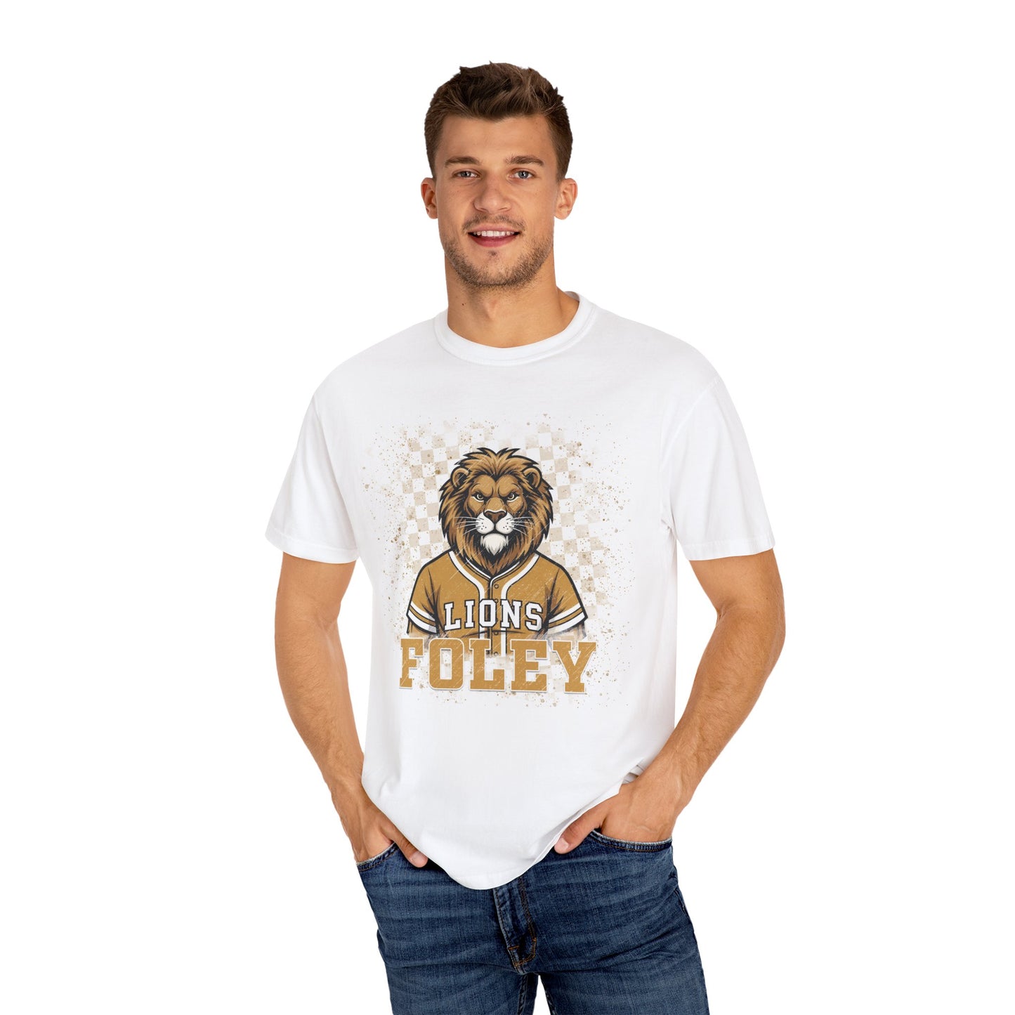 Foley Lions Grunge T-shirt - Comfort Colors