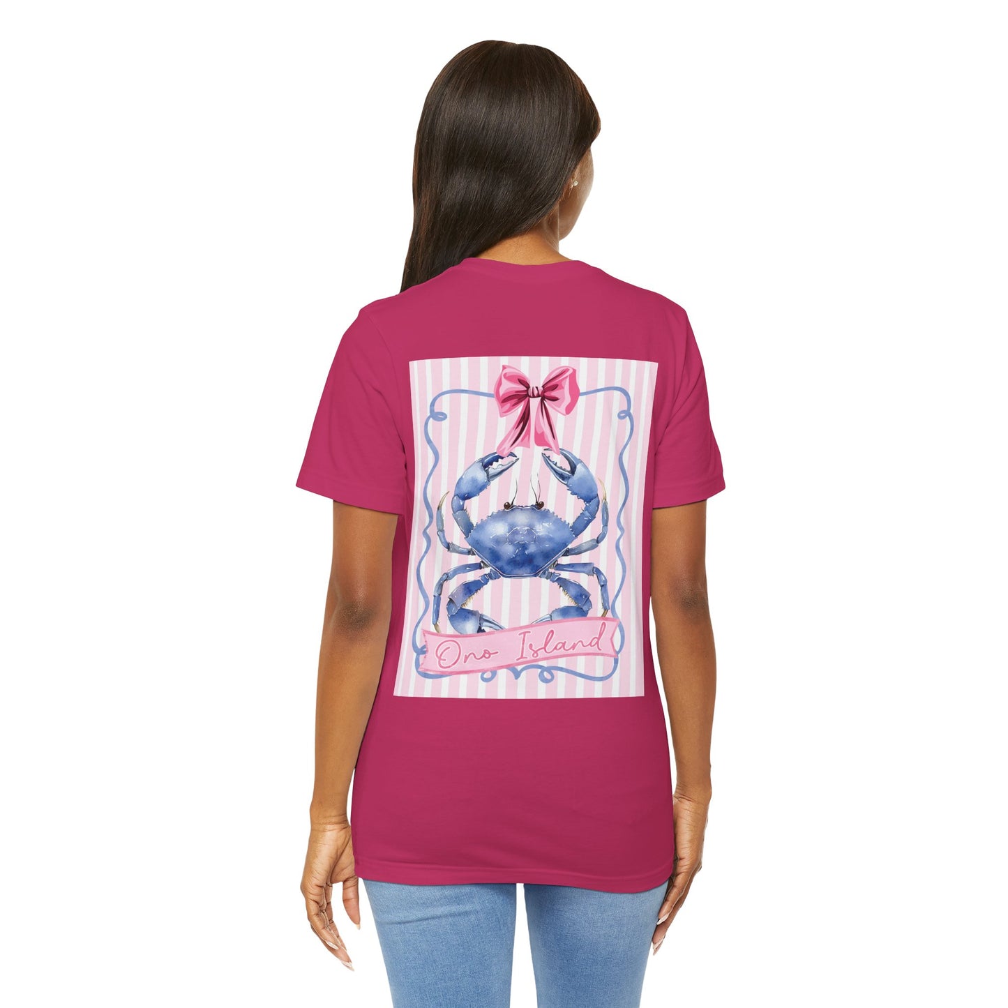 Adult Ono Island Preppy Crab T-Shirt - Bella Canvas