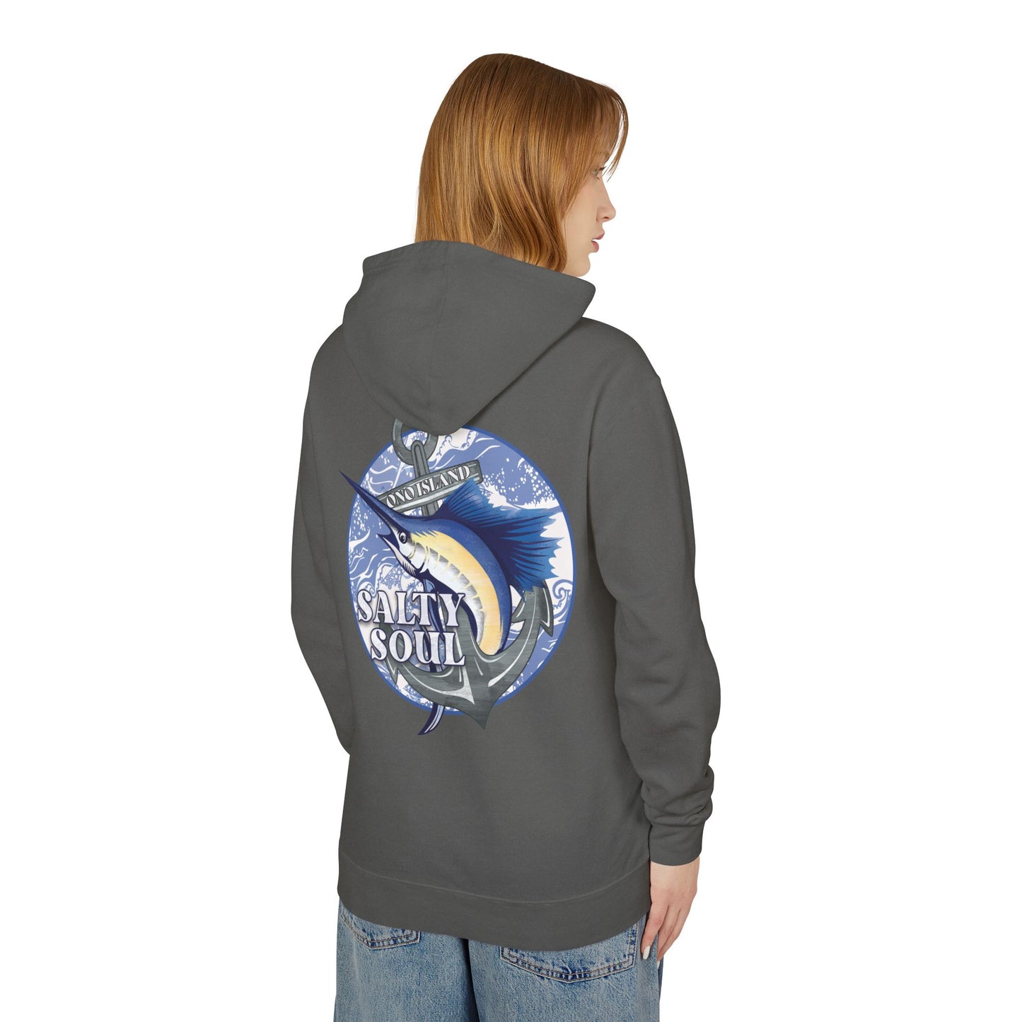 Adult Ono Island Salty Soul Pastels Hooded Sweatshirt - Comfort Colors