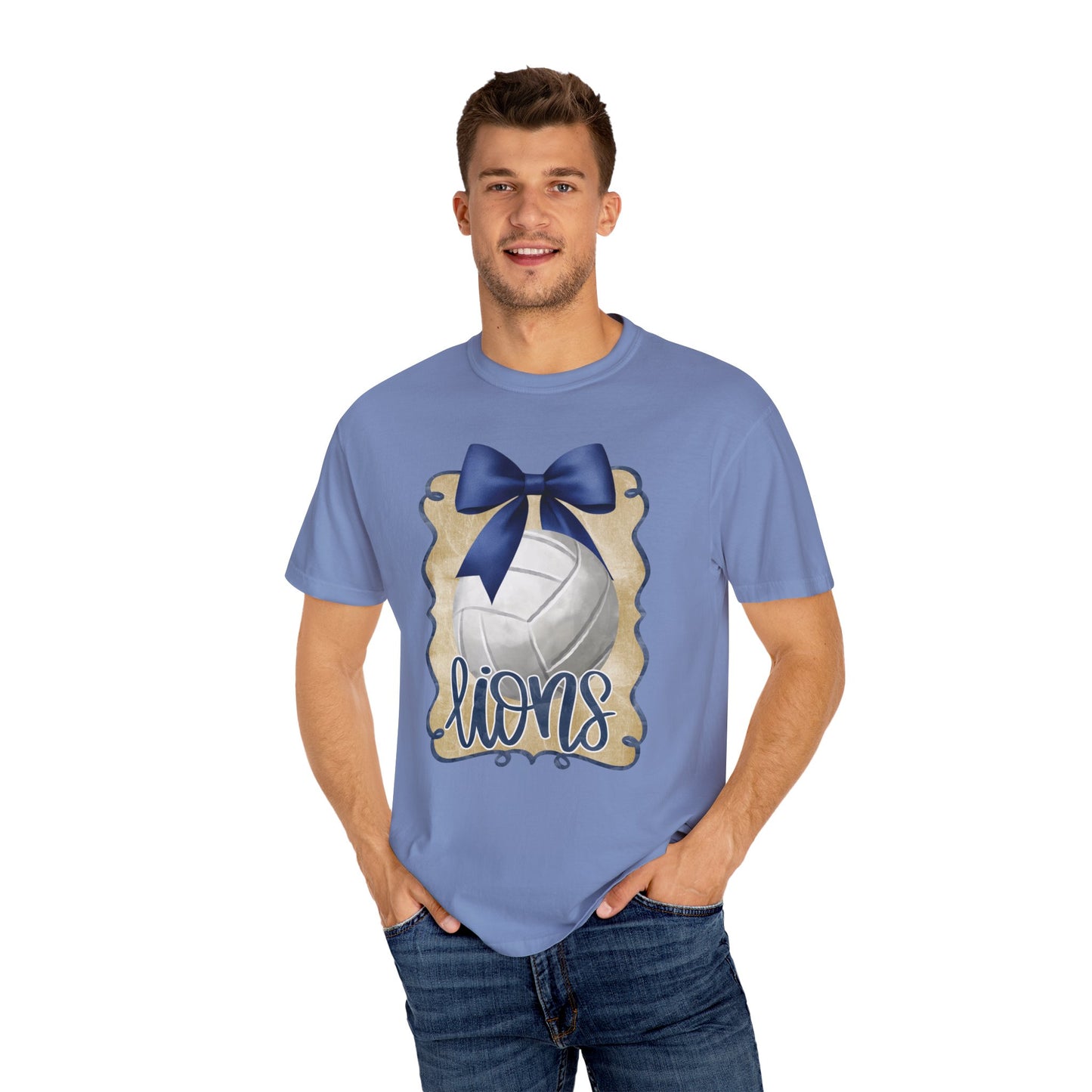 Adult Foley Lions Volleyball Tee - Comfort Colors