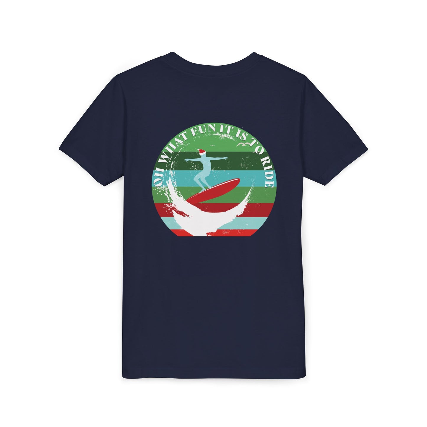 Youth Surfing Christmas Tee - Gildan