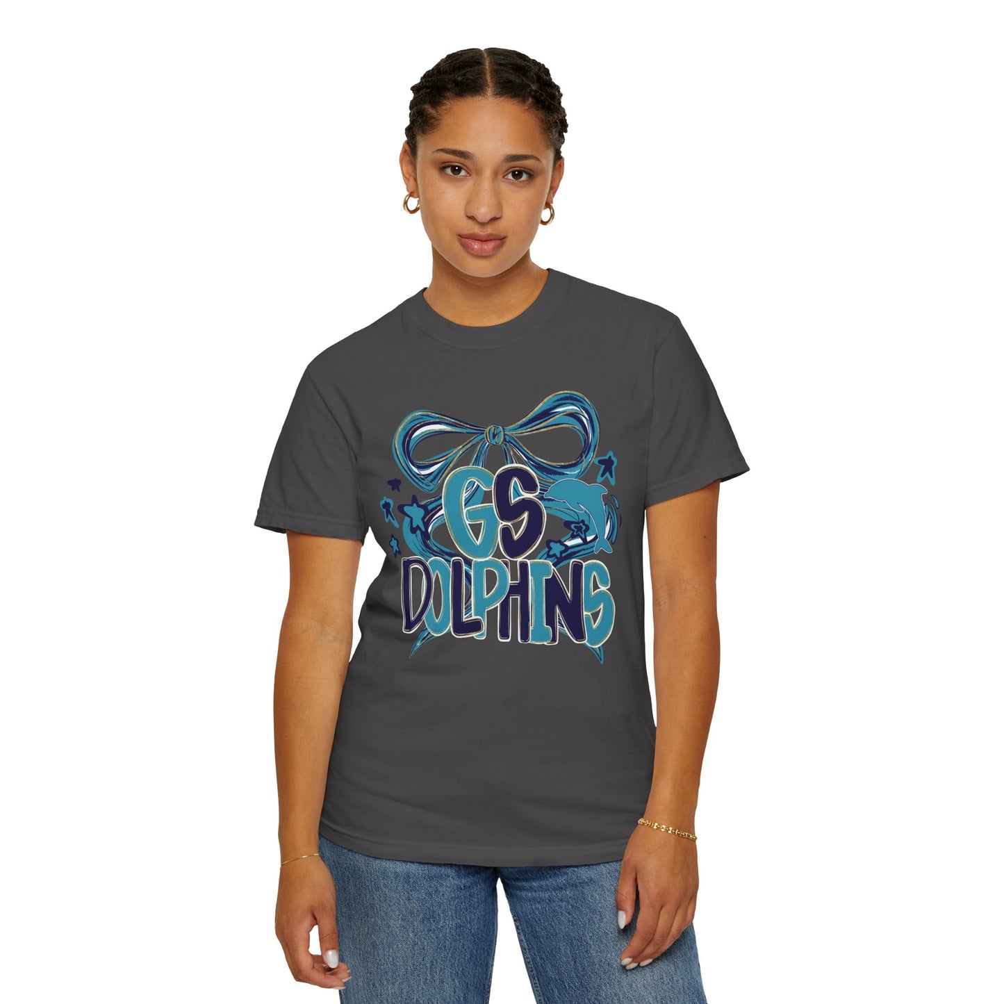 Adult GS Dolphins Bow - Comfort Colors