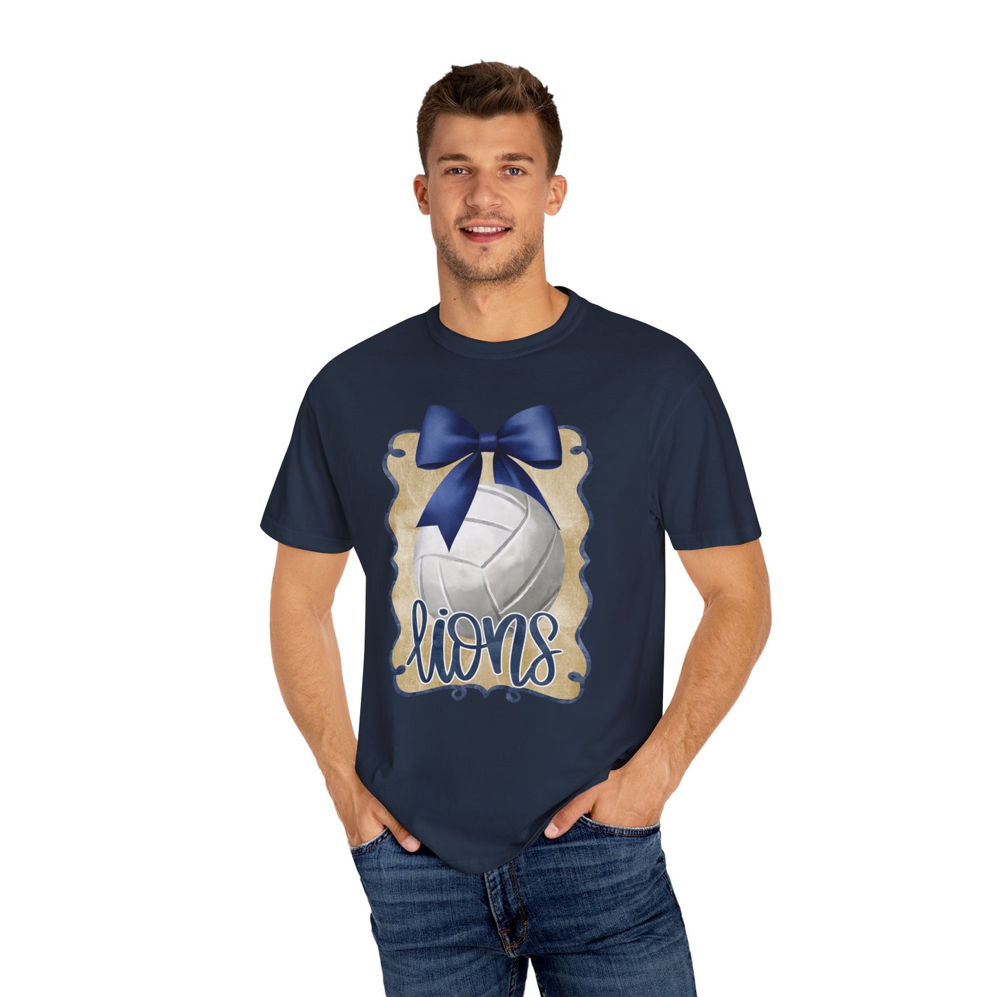 Adult Foley Lions Volleyball Tee - Comfort Colors