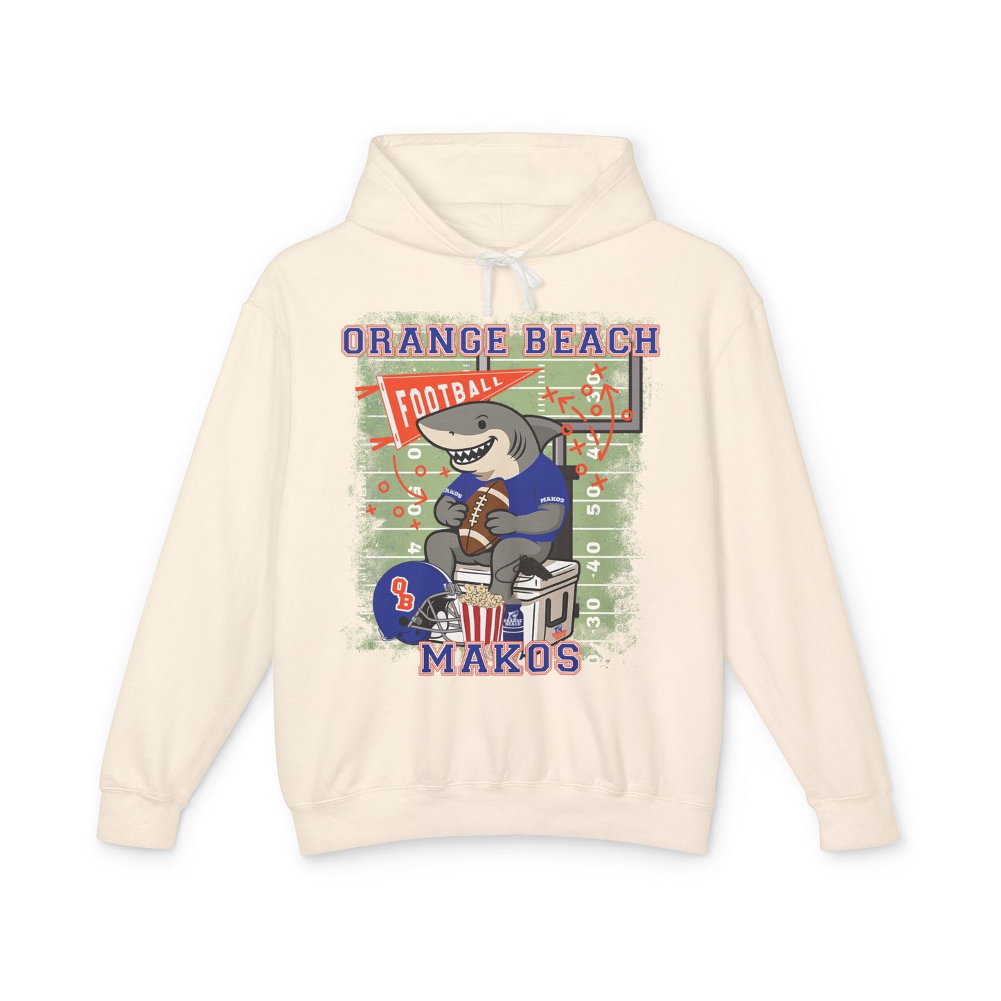 Adult Makos Tailgate Time Hoodie - Comfort Colors