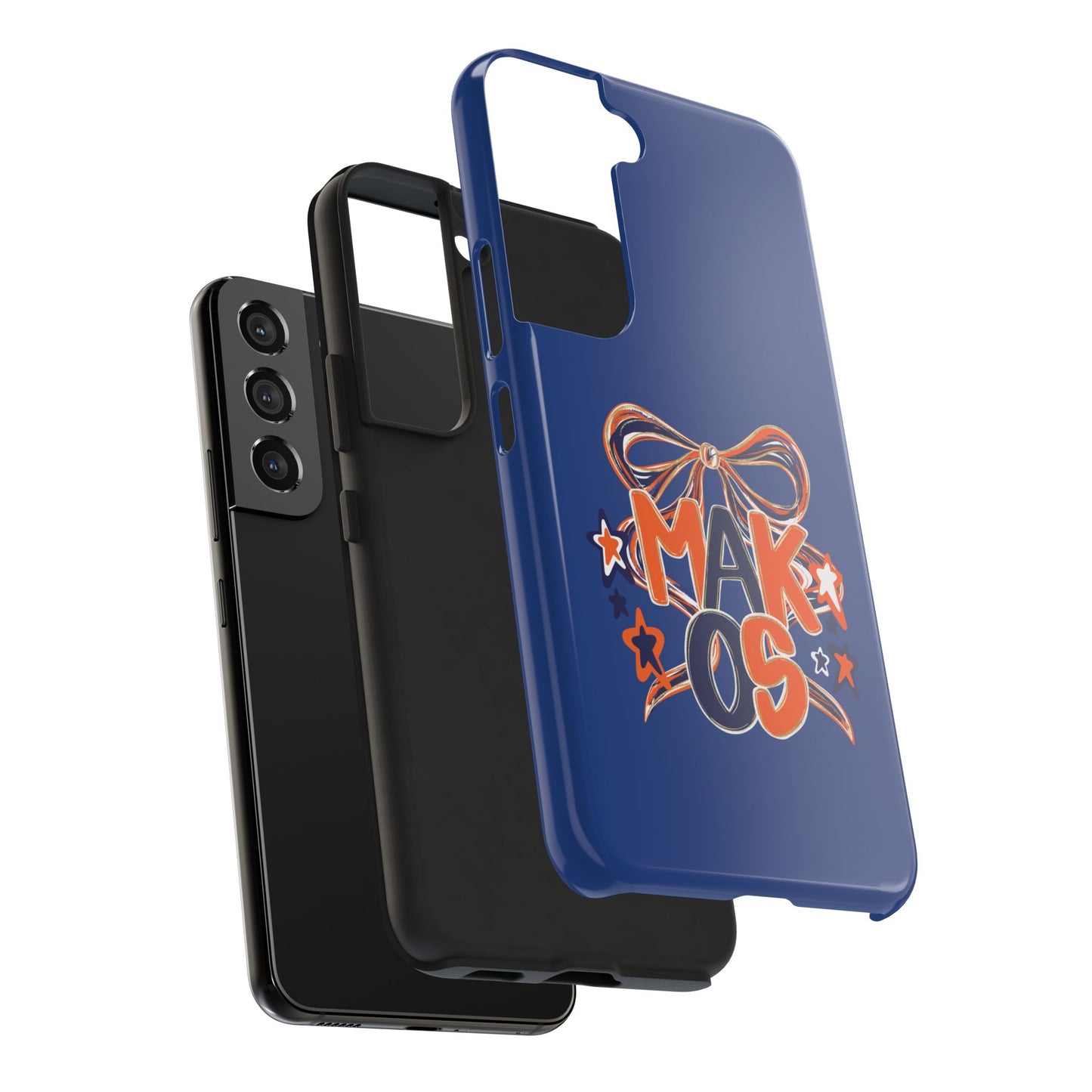 Makos Twirly Ribbon Iphone & Samsung Tough Phone Cases
