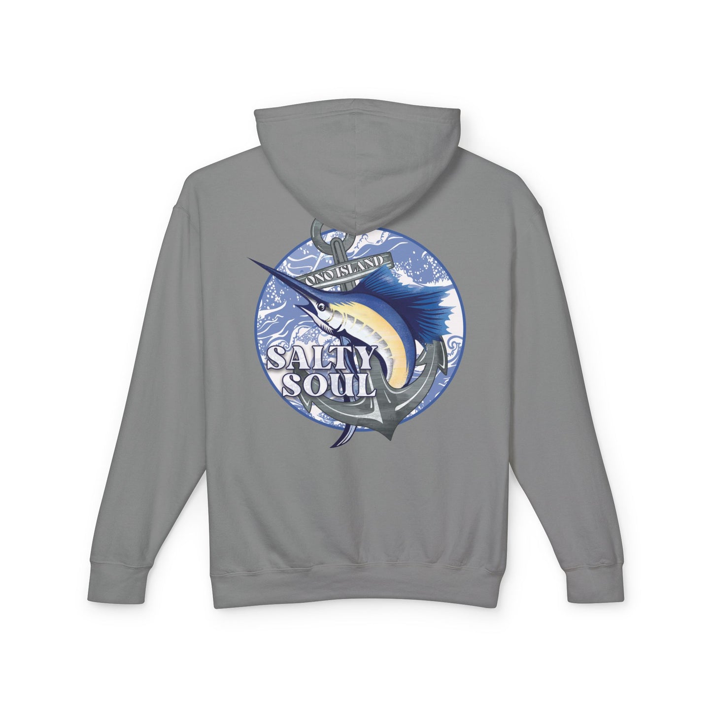 Adult Ono Island Salty Soul Pastels Hooded Sweatshirt - Comfort Colors