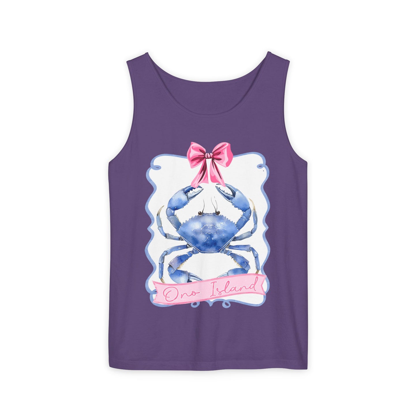 Ono Island Preppy Crab Tank Top - Comfort Colors