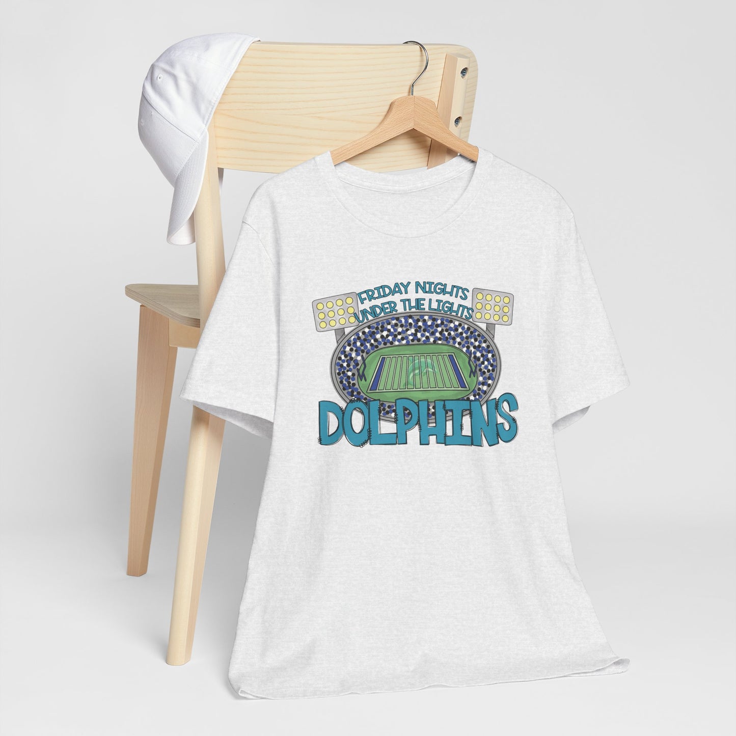 Adult Dolphins Friday Nights Under the Lights Tee