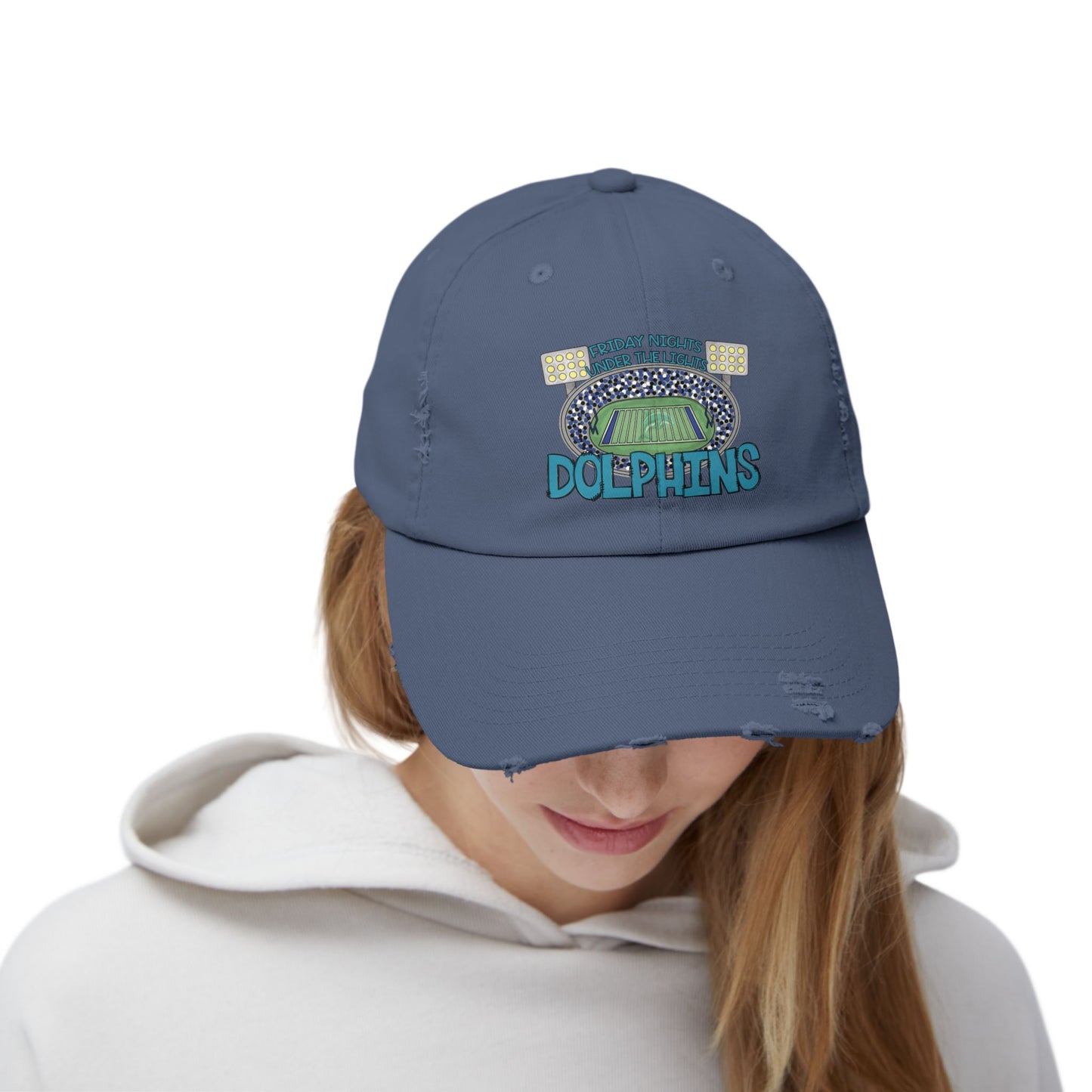 Dolphins Friday Night Lights Unisex Distressed Cap