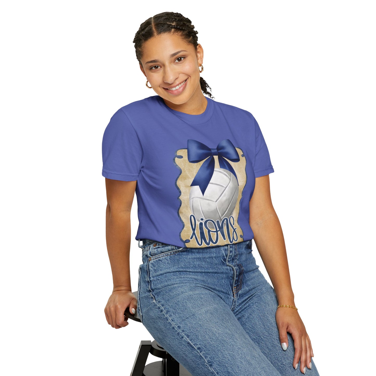Adult Foley Lions Volleyball Tee - Comfort Colors