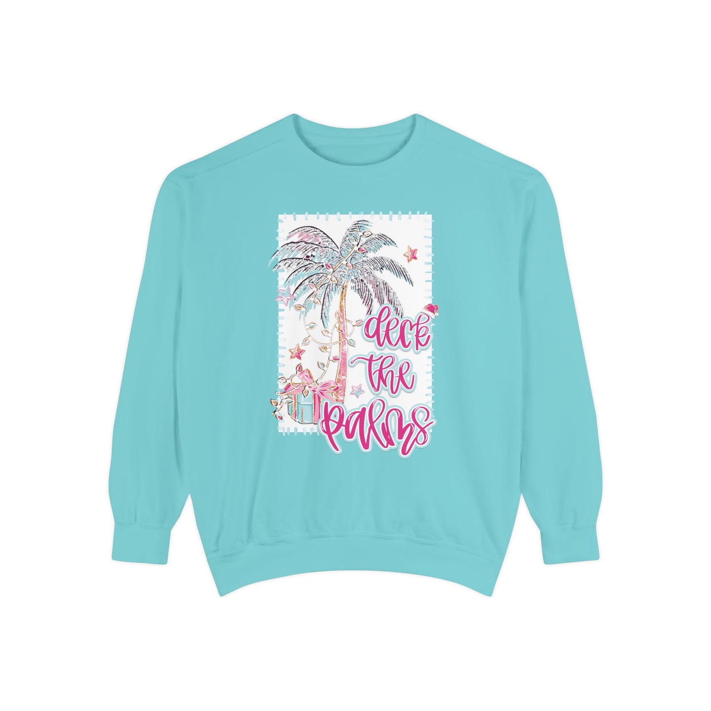 Deck the Palms Sweatshirt - Comfort Colors