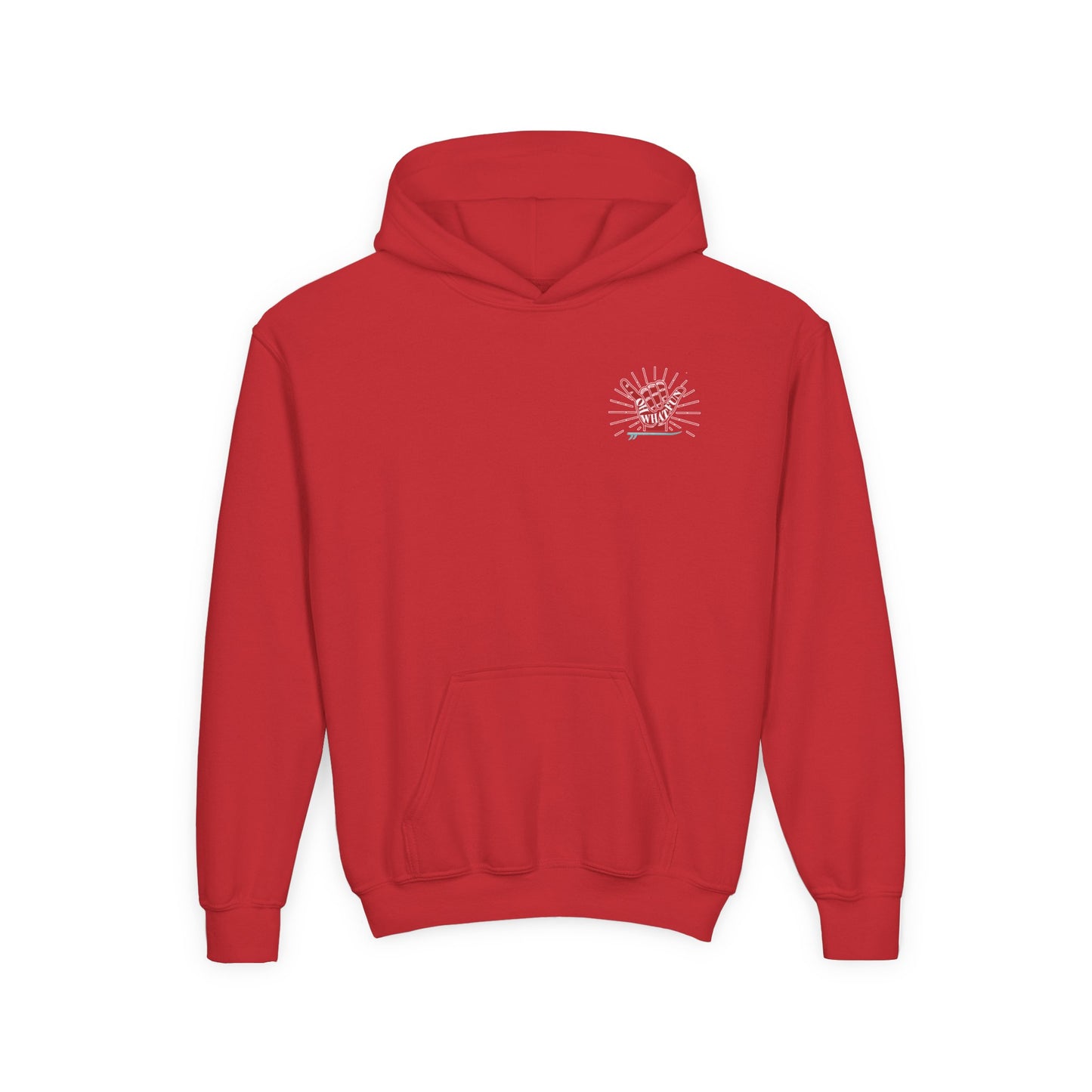 Youth Surfing Christmas Hoodie - Gildan