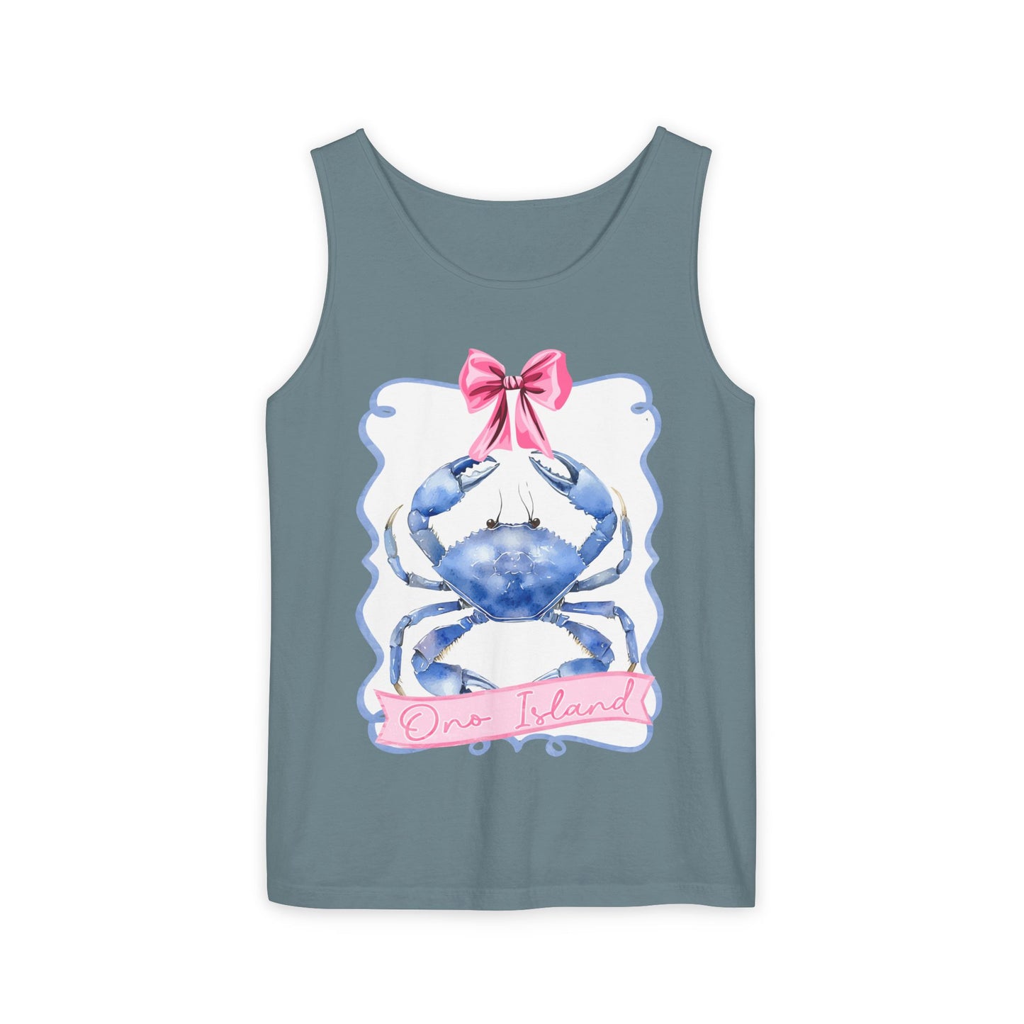 Ono Island Preppy Crab Tank Top - Comfort Colors