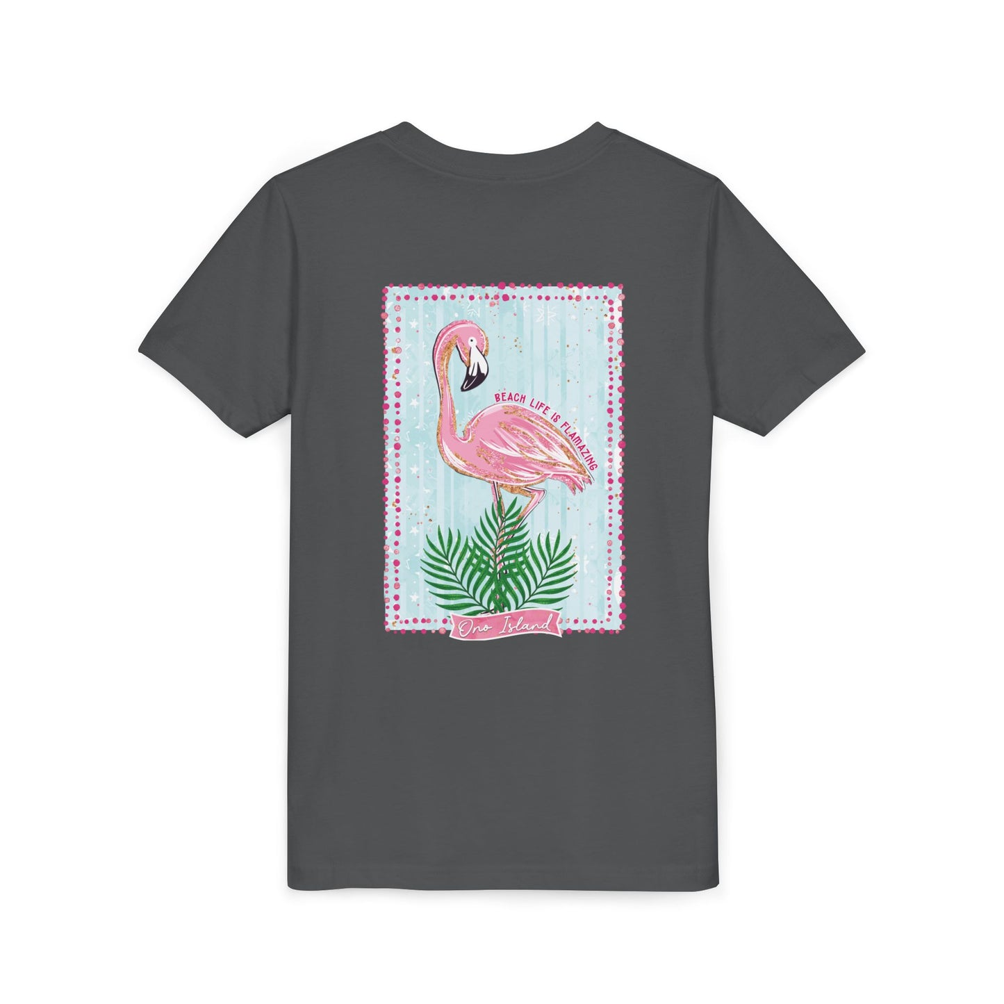 Beach Life is Flamazing Flamingo Tee - Bella Canvas