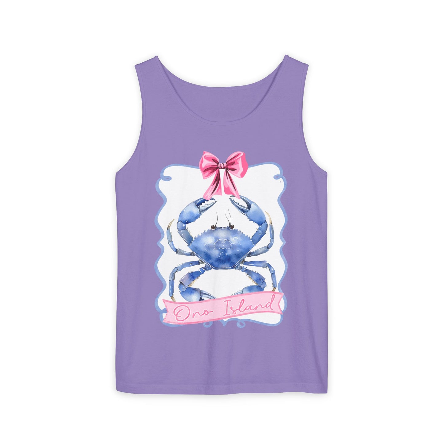 Ono Island Preppy Crab Tank Top - Comfort Colors