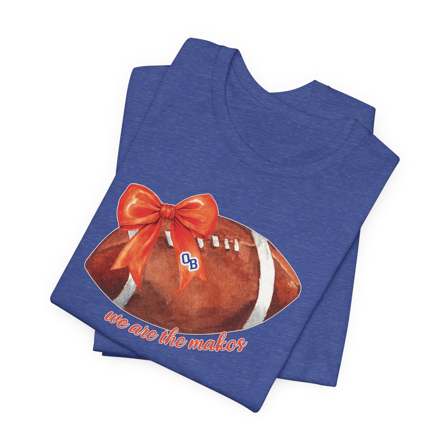 Adult Coquette Makos Football TShirt - Bella canvas
