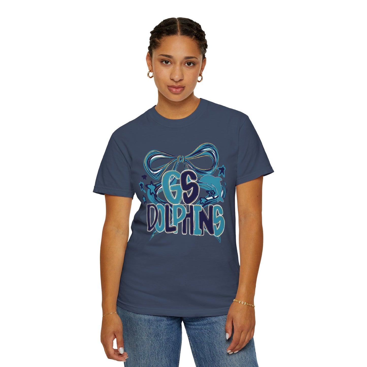 Adult GS Dolphins Bow - Comfort Colors