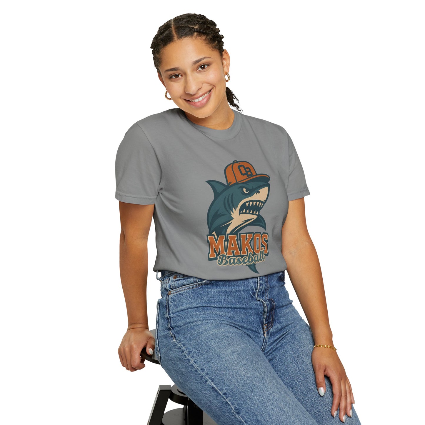 Adult Makos Baseball T-shirt - Comfort Colors