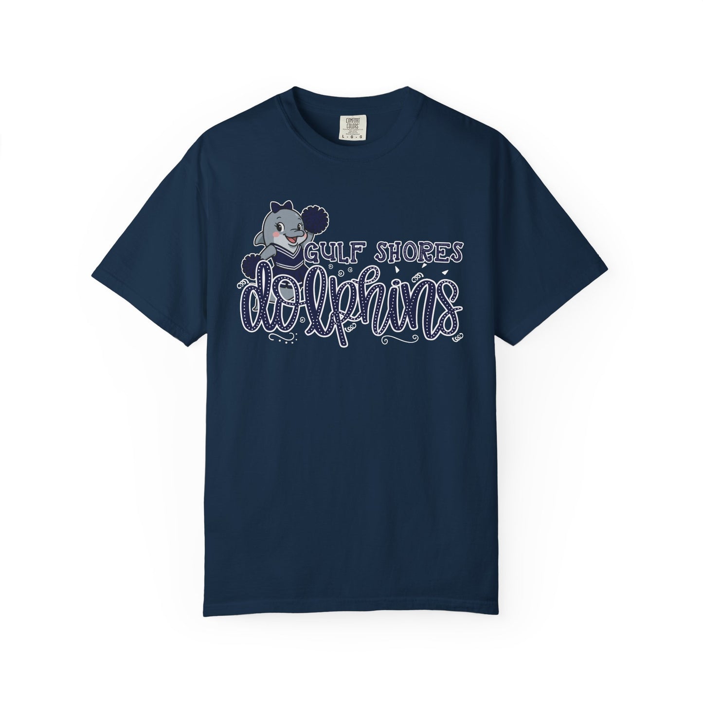 Dolphin Dots on Comfort Colors