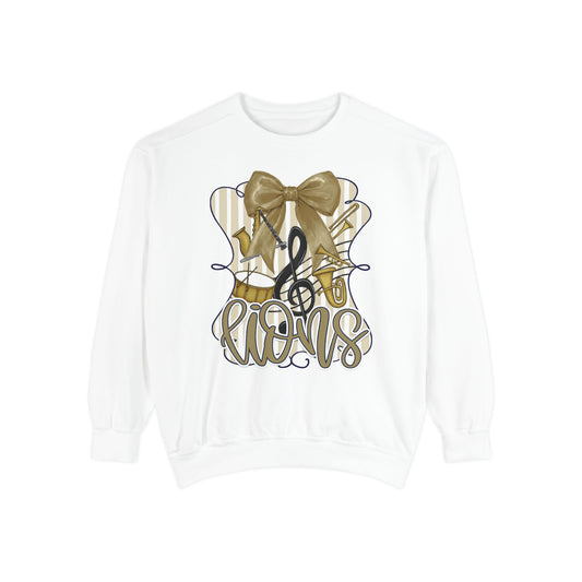 Adult Lions Coquette Band Sweatshirt - Comfort Colors