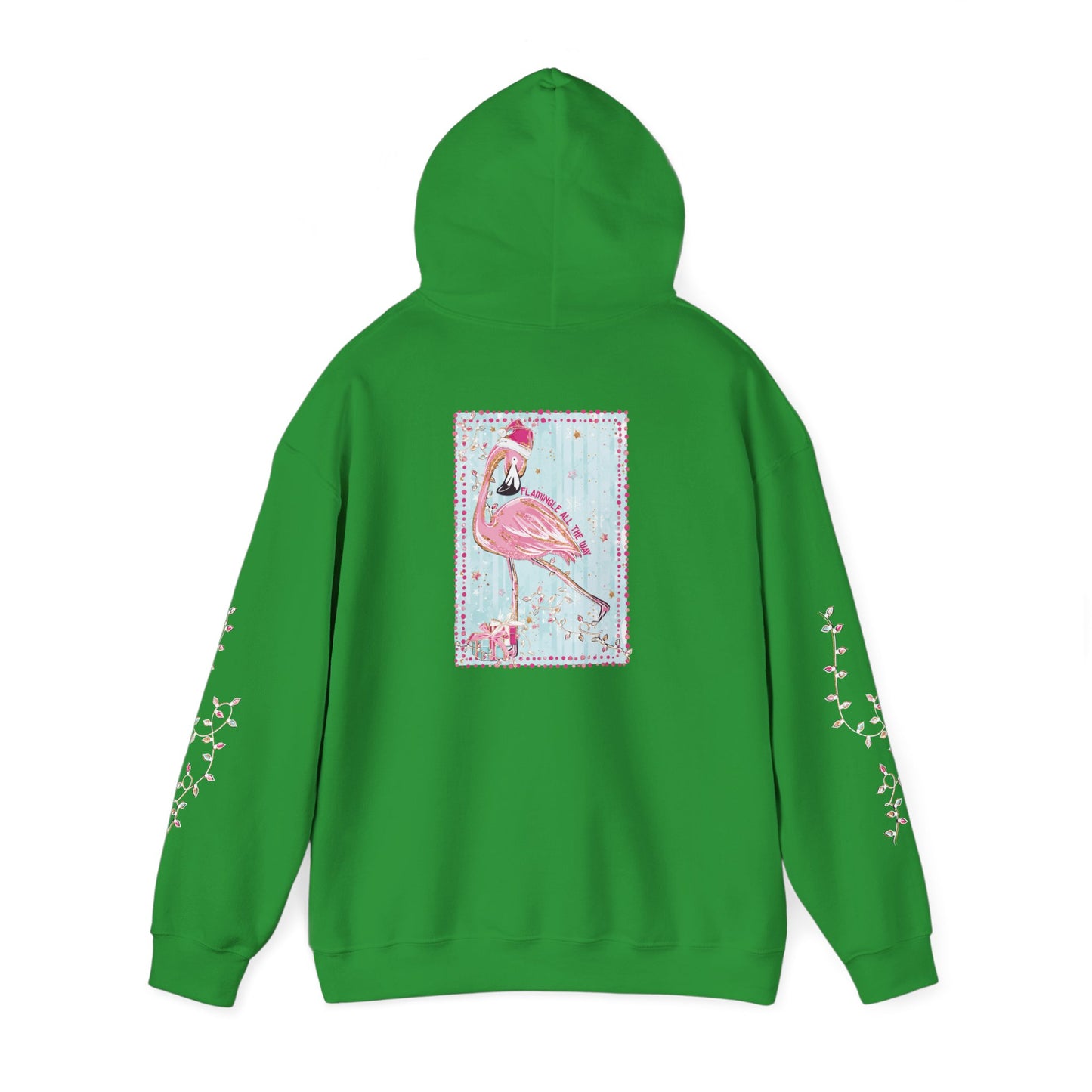 Flamingo Flamingle All The Way Hoodie - Gildan