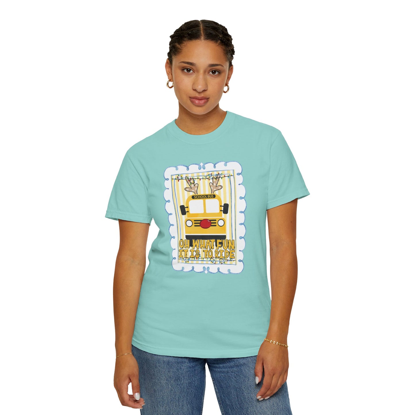 Christmas Bus Driver Tee - Comfort Colors